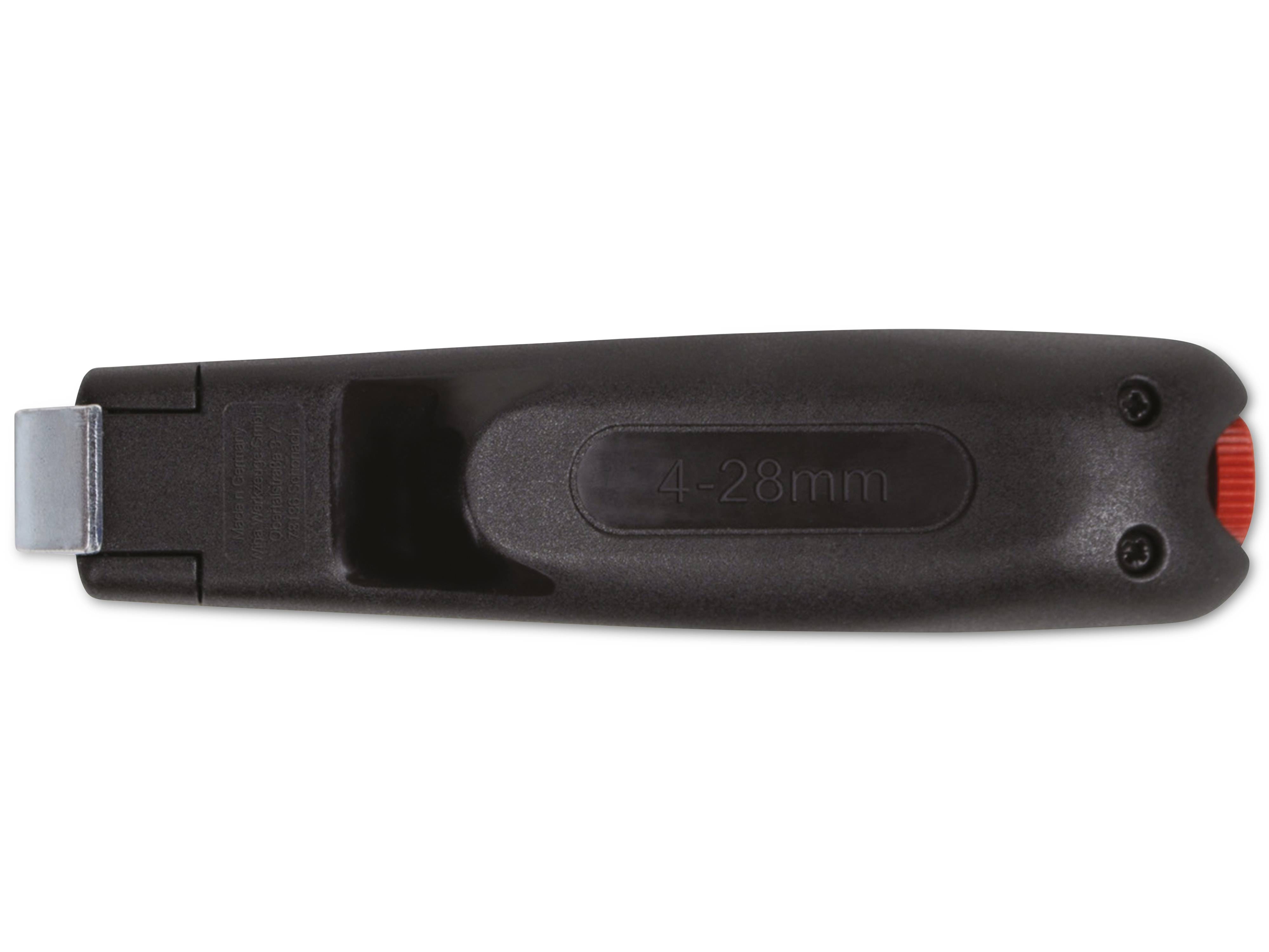 WIHA Abmantelungswerkzeug 44240 mit selbstdrehender Schleppklinge für Rundkabel, 130mm