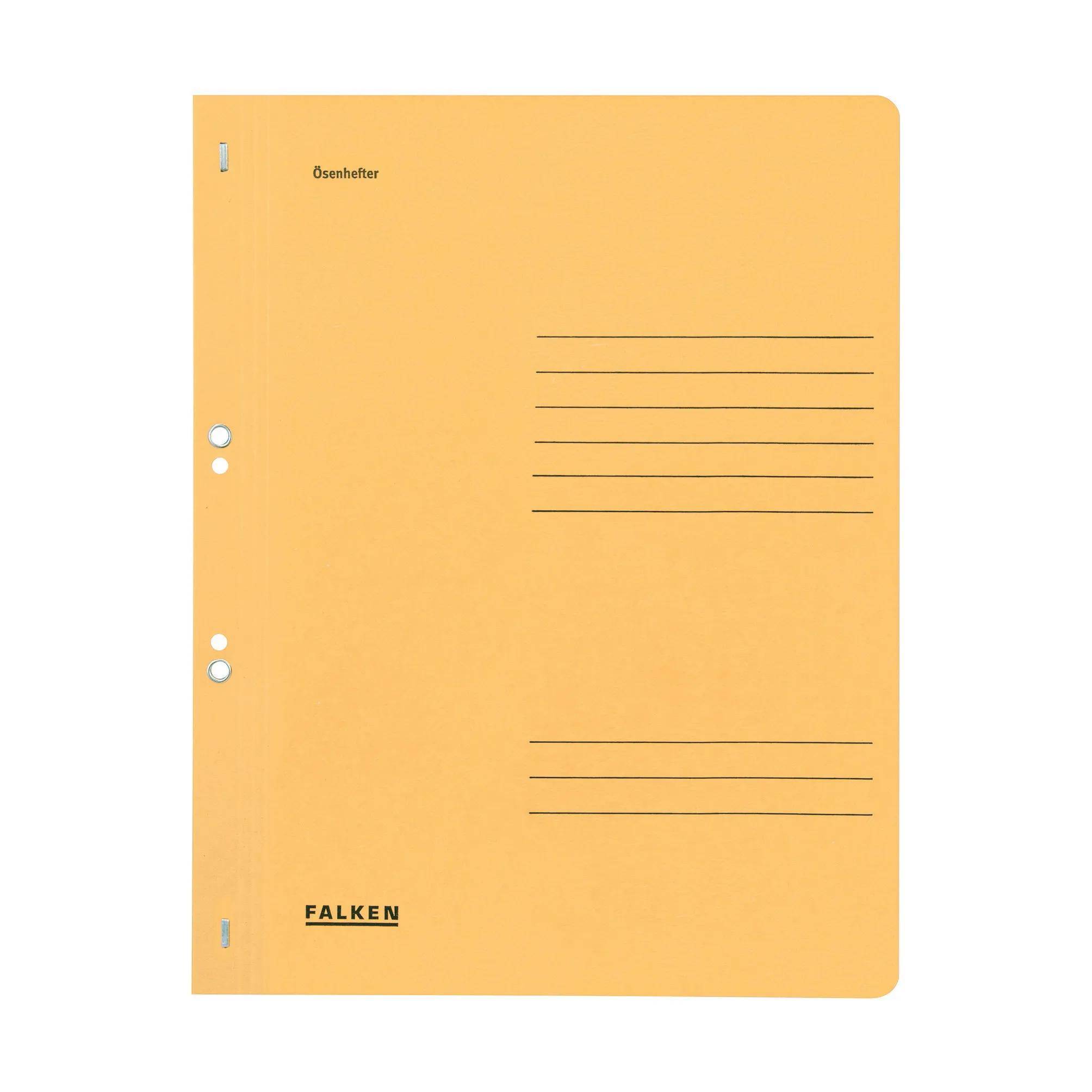 Falken 50x Ösenhefter A4 RC-Krt. 1/1 Vorderd., kaufm./Behörde, Chamois 80000565F
