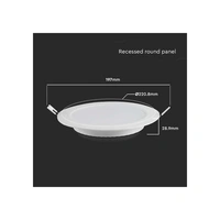 V-TAC LED-Einbauleuchte VT-61018, EEK: E, 18 W, 1980 lm, 4000 K V-TAC LED-Einbauleuchte VT-61018, EEK: E, 18 W, 1980 lm, 4000 K