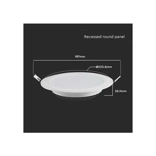 V-TAC LED-Einbauleuchte VT-61018, EEK: E, 18 W, 1980 lm, 4000 K V-TAC LED-Einbauleuchte VT-61018, EEK: E, 18 W, 1980 lm, 4000 K