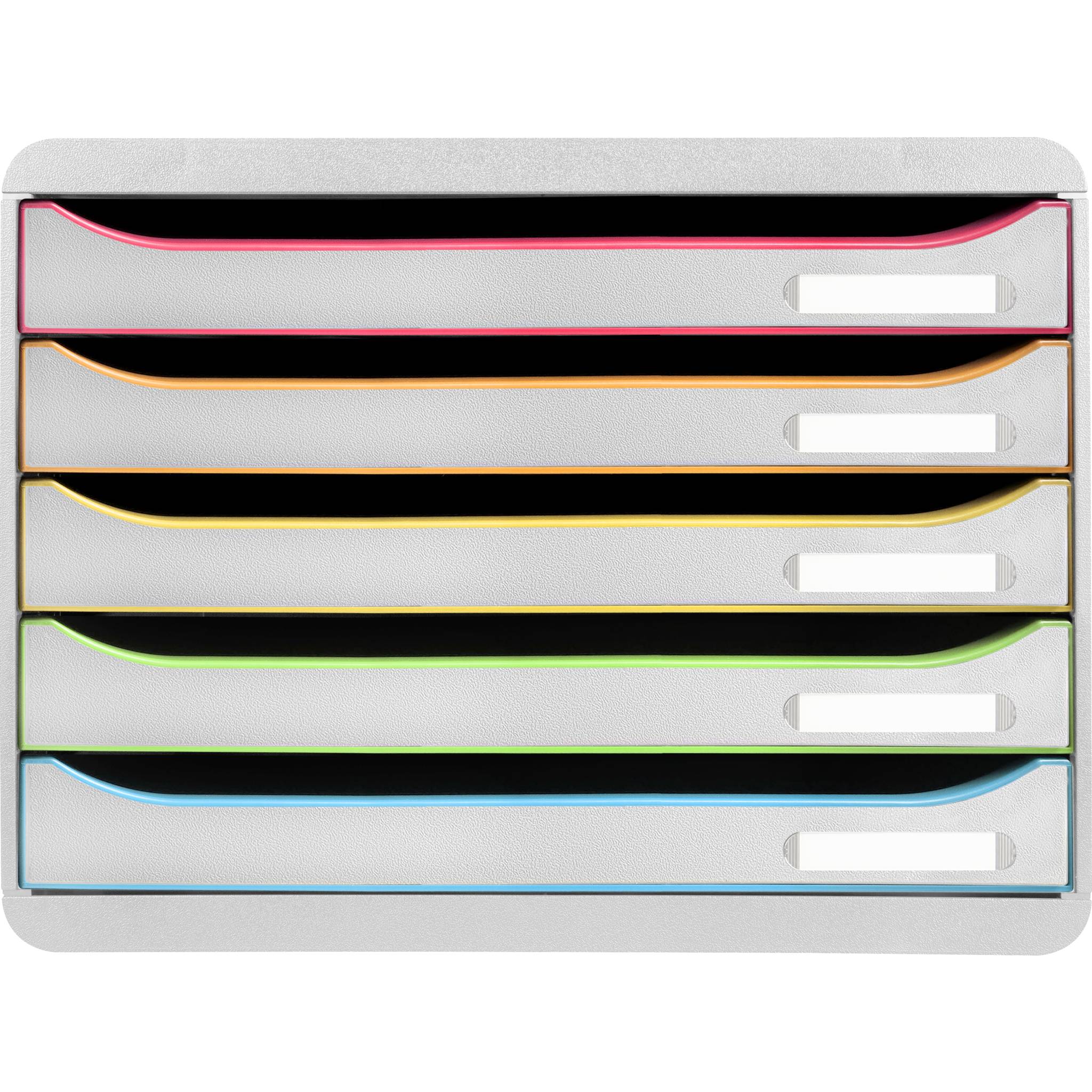 Exacompta Schubladenbox BigBoxPlus Horizon Quer 5 Schub Weiss/Harlekin 308913D