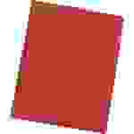 Falken 11287521F 100x Falken - Schnellhefter Karton für DIN A4, 240g/m2 Manila-RC-Krt., intensivfarben, 25er Poly - Rot