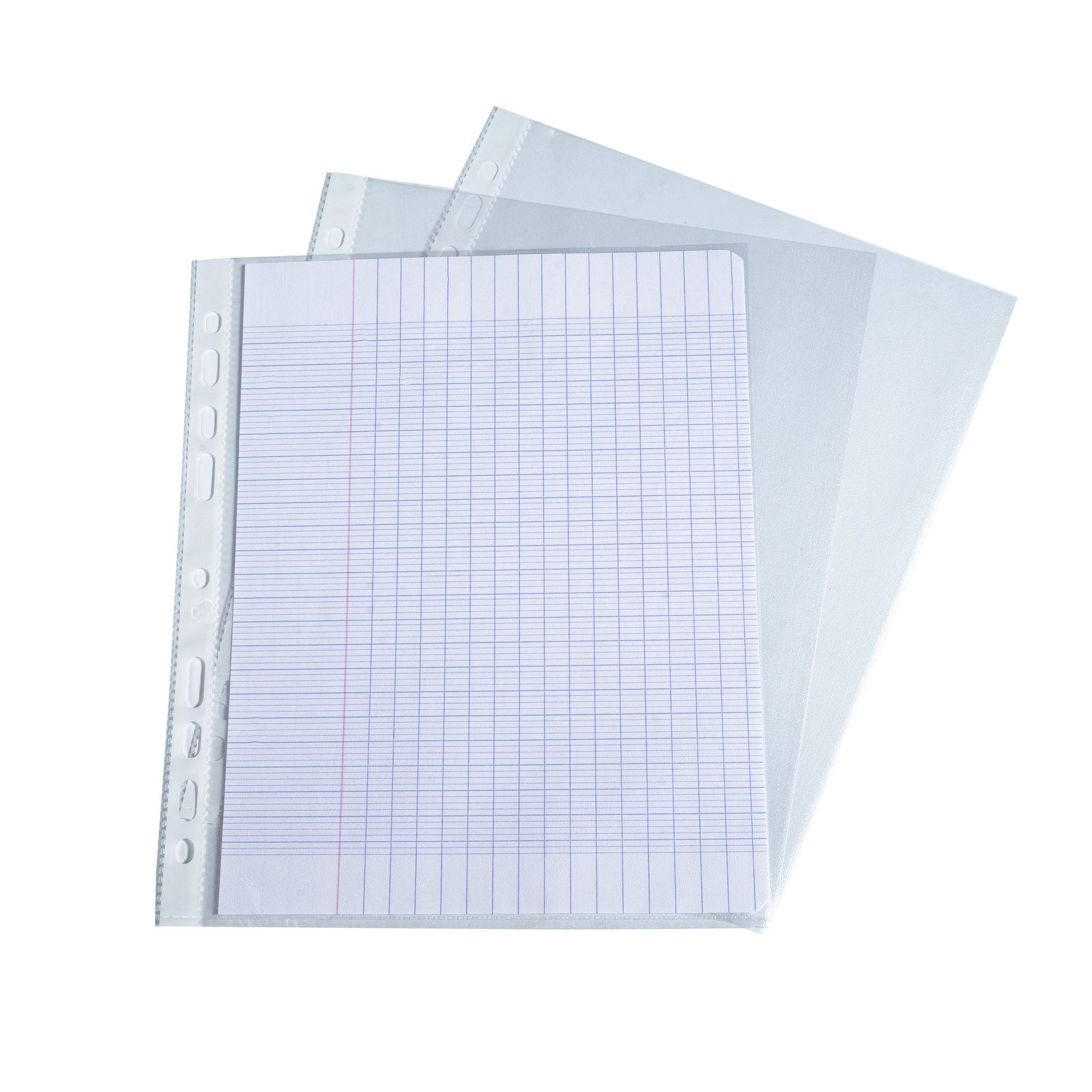 Exacompta 10x 10 Prospektülen PP 50µ 17x22cm - Kristall - 5120E