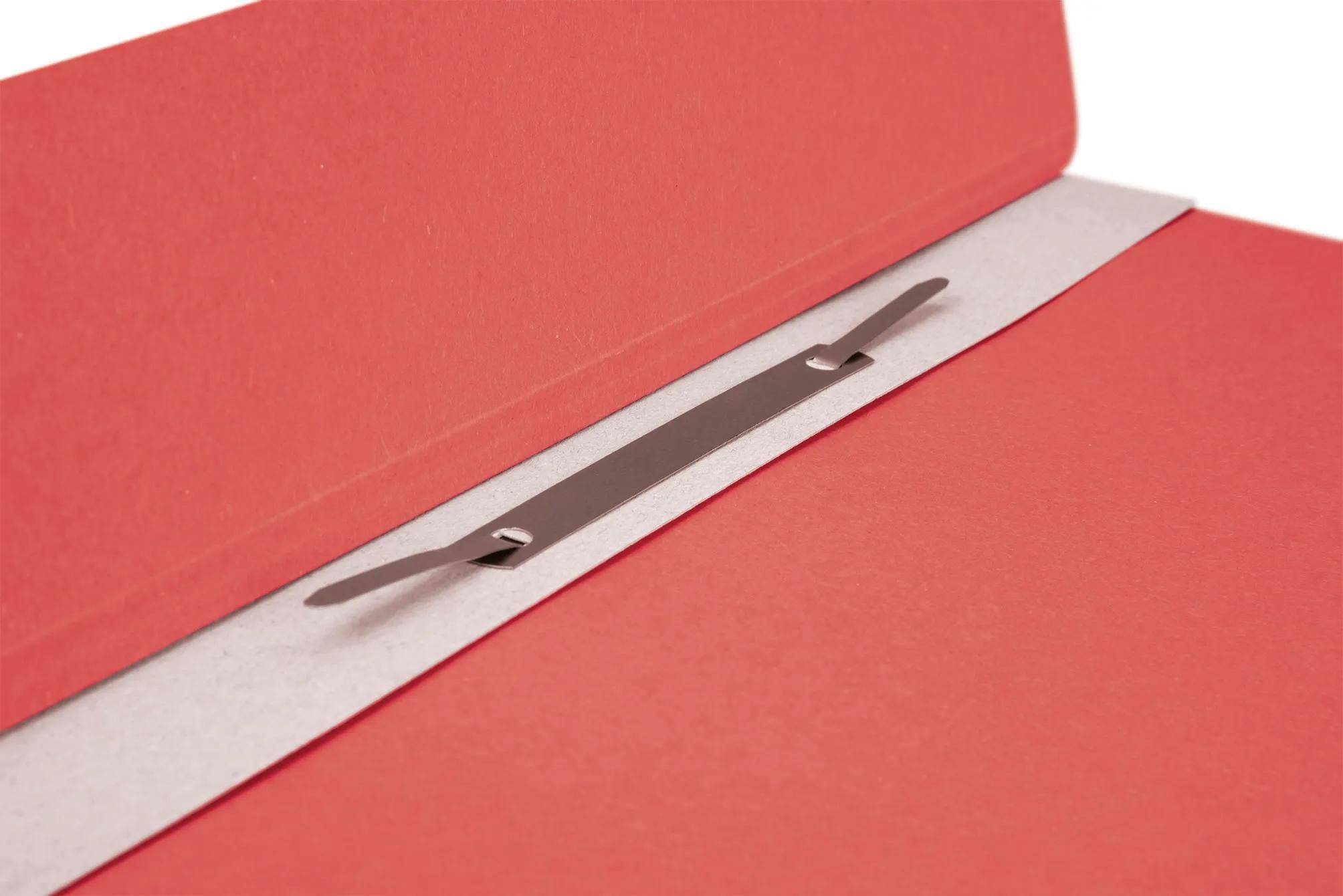 Falken 50x Ösenhefter A4 RC-Krt. 1/1 Vorderd., kaufm./Behördenhe, Rot, 80000557F