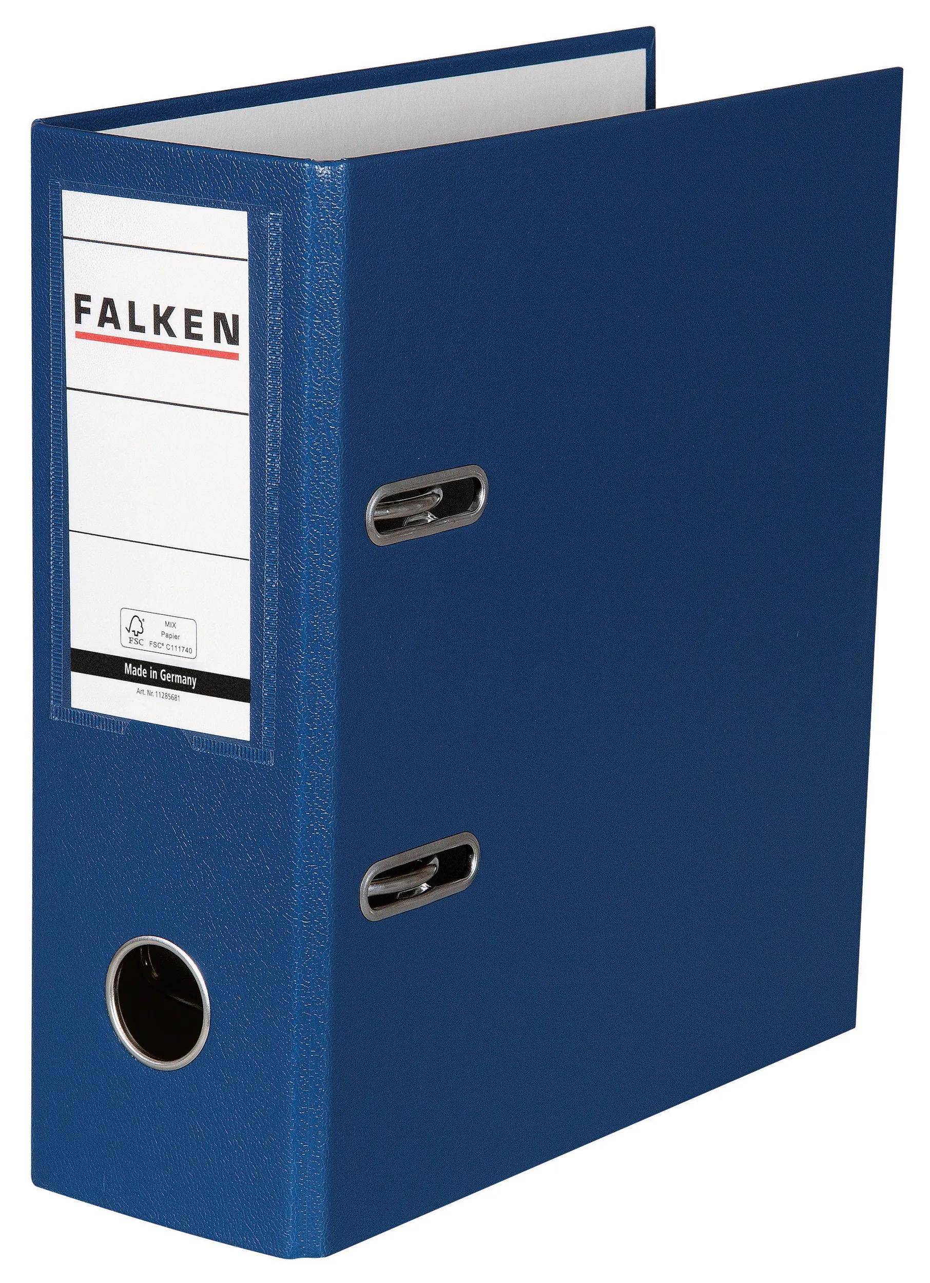 Falken 10x PP-Ordner A5 hoch, Rücken 80mm - Blau - 11285681F