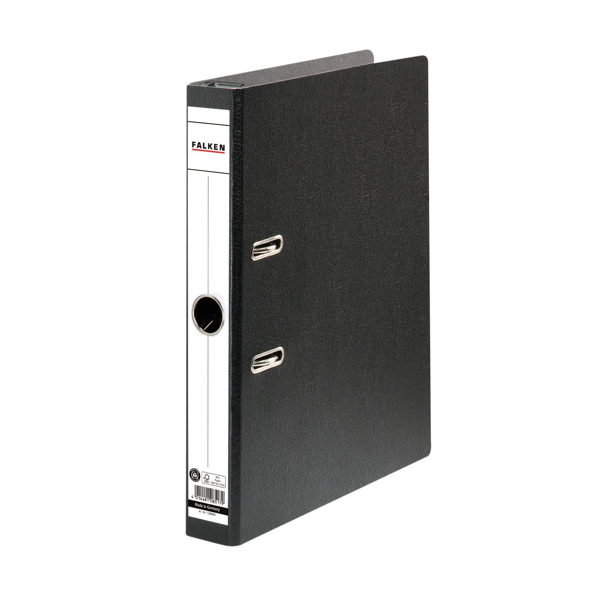 Falken 25x Hängeordner A4 Hartpappe, Rücken 70mm - Schwarz - 11285566F