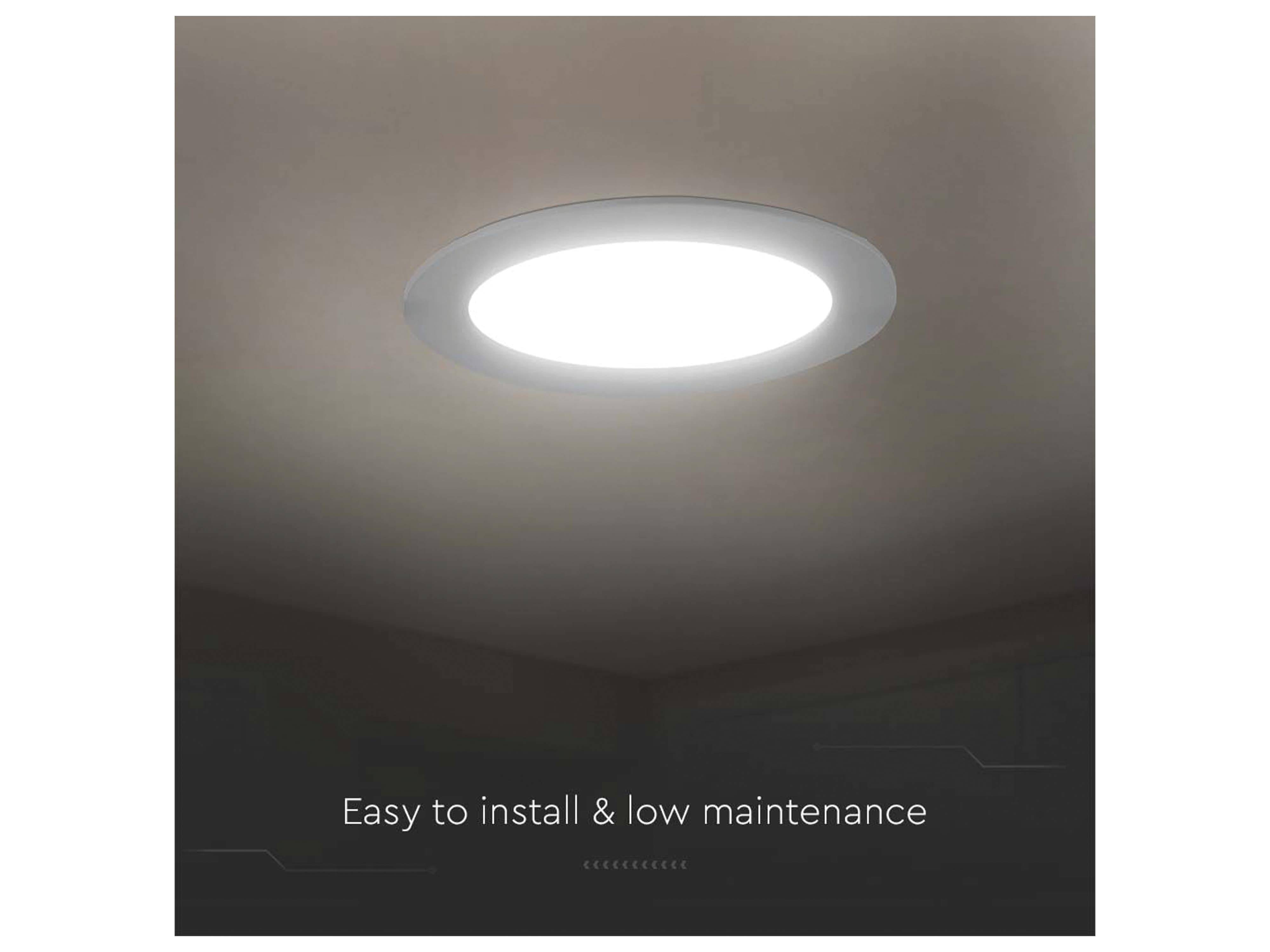 V-TAC LED-Einbauleuchte VT-61012, EEK: F, 12 W, 1200 lm, 4000 K