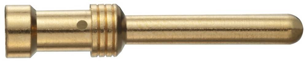 Nahaufnahme einer Messingzylinderstange mit glatter Oberfläche, möglicherweise Teil einer mechanischen oder industriellen Komponente.