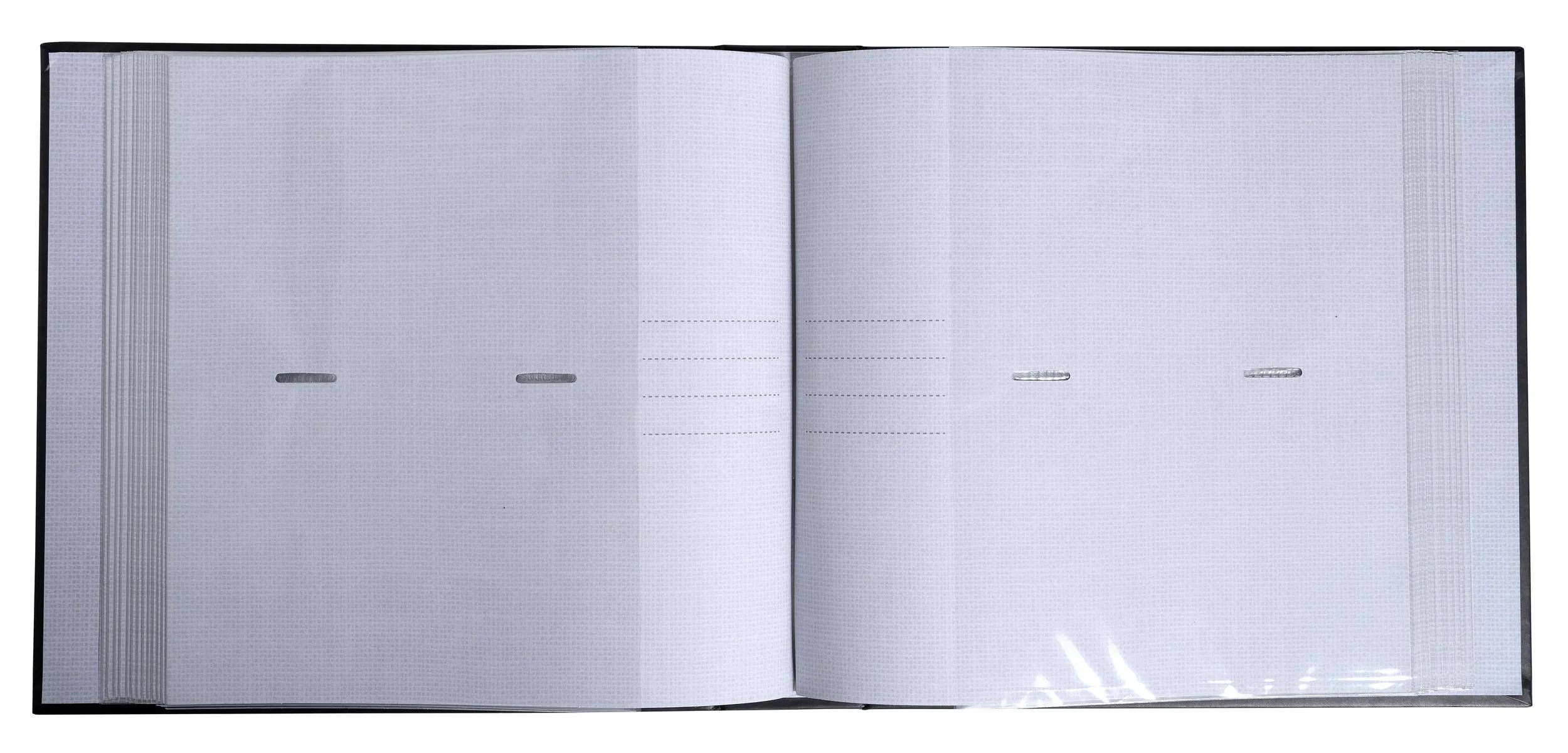 Exacompta 6x Einsteckalbum für 200 Fotos, 22,5x22cm, Rainbow - Schwarz - 62882E