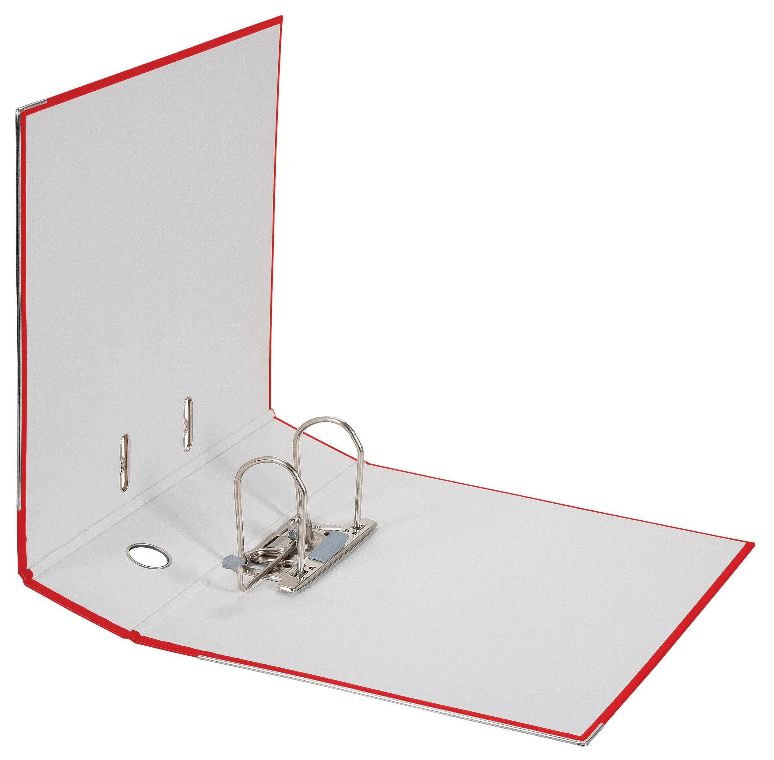 Falken 20x PP-Color-Ordner A4, Rücken 80mm, mit Einsteckschild - Rot - 09984071F