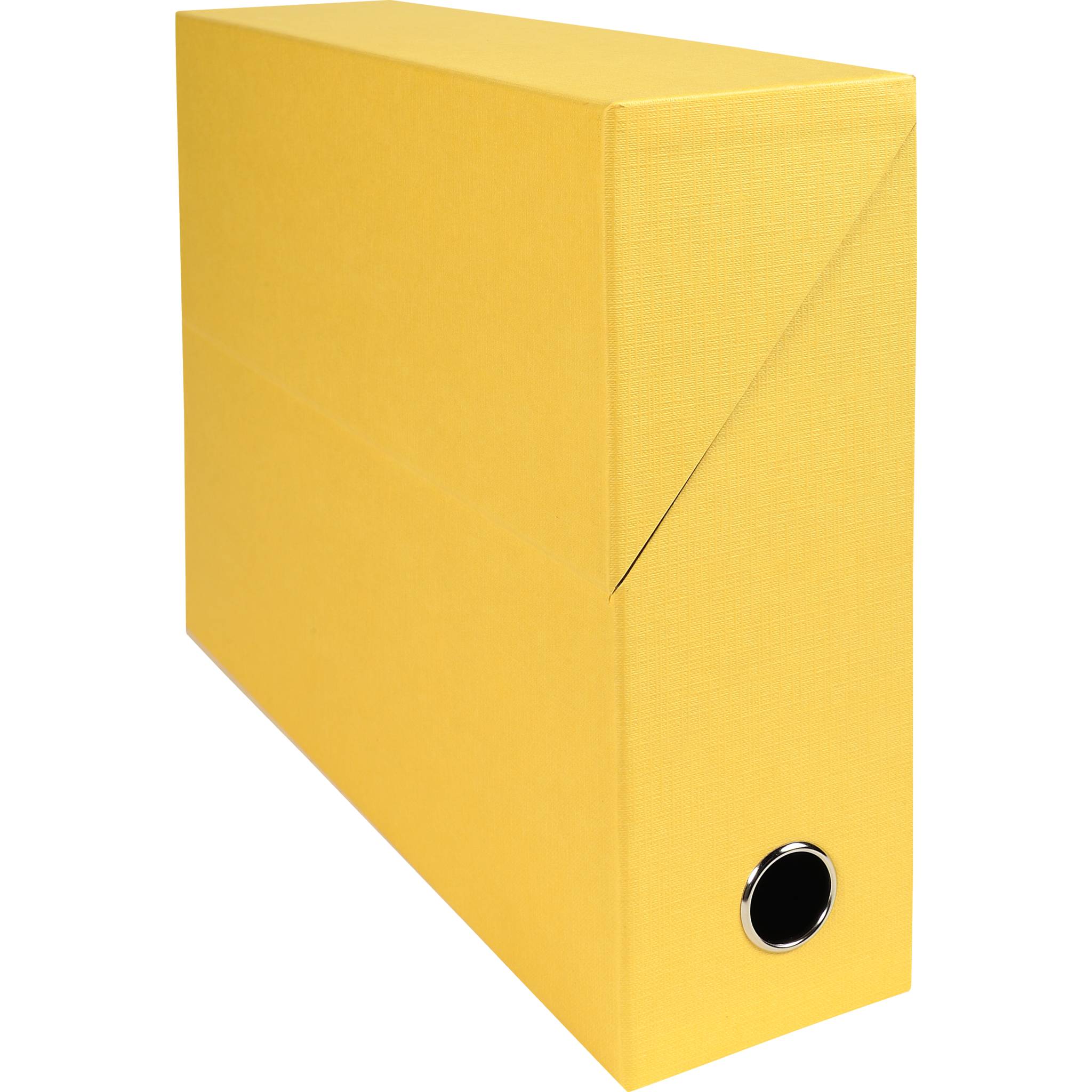 Exacompta 5x Transferbox Rücken 90mm gerilltes Papier - Gelb - 89529E