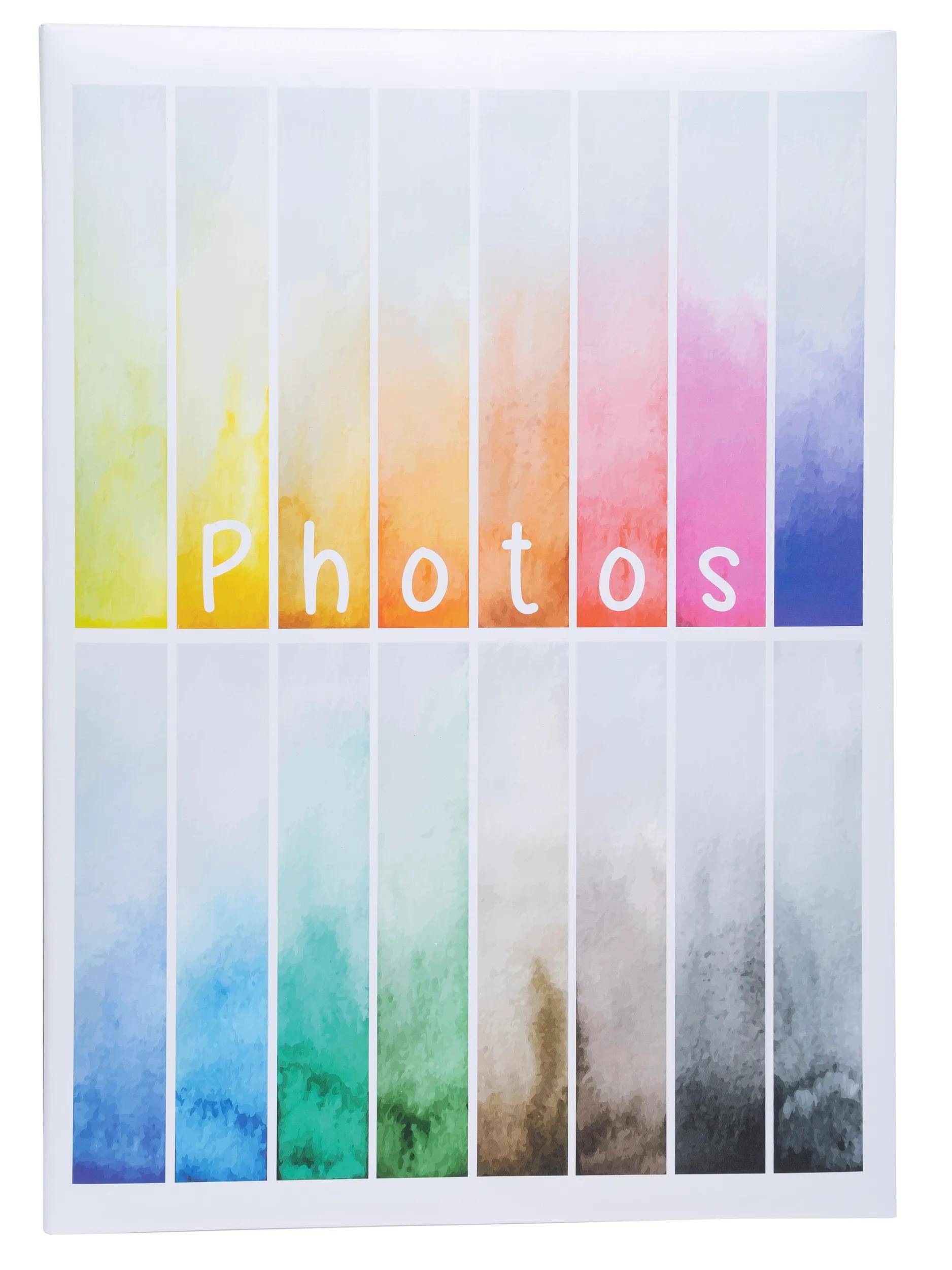 Exacompta 6x Einsteckalbum für 300 Fotos, 22,5x32,5cm, Rainbow - Weiß - 62883E