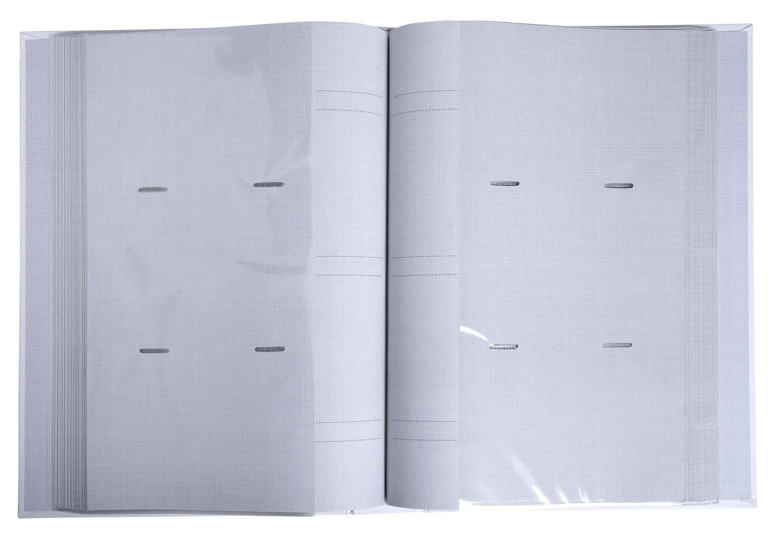 Exacompta 6x Einsteckalbum für 300 Fotos, 22,5x32,5cm, Rainbow - Weiß - 62883E