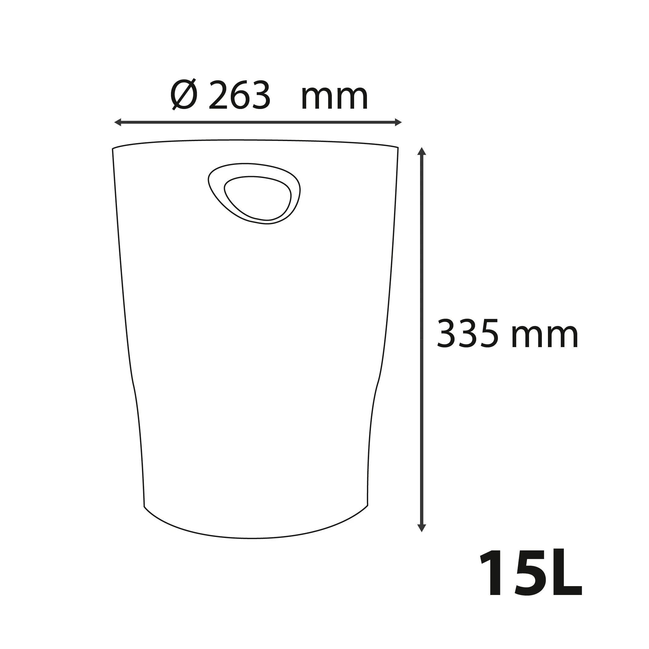 Exacompta 8x Papierkorb Ecobin, Bee Blue - Safran - 45308D