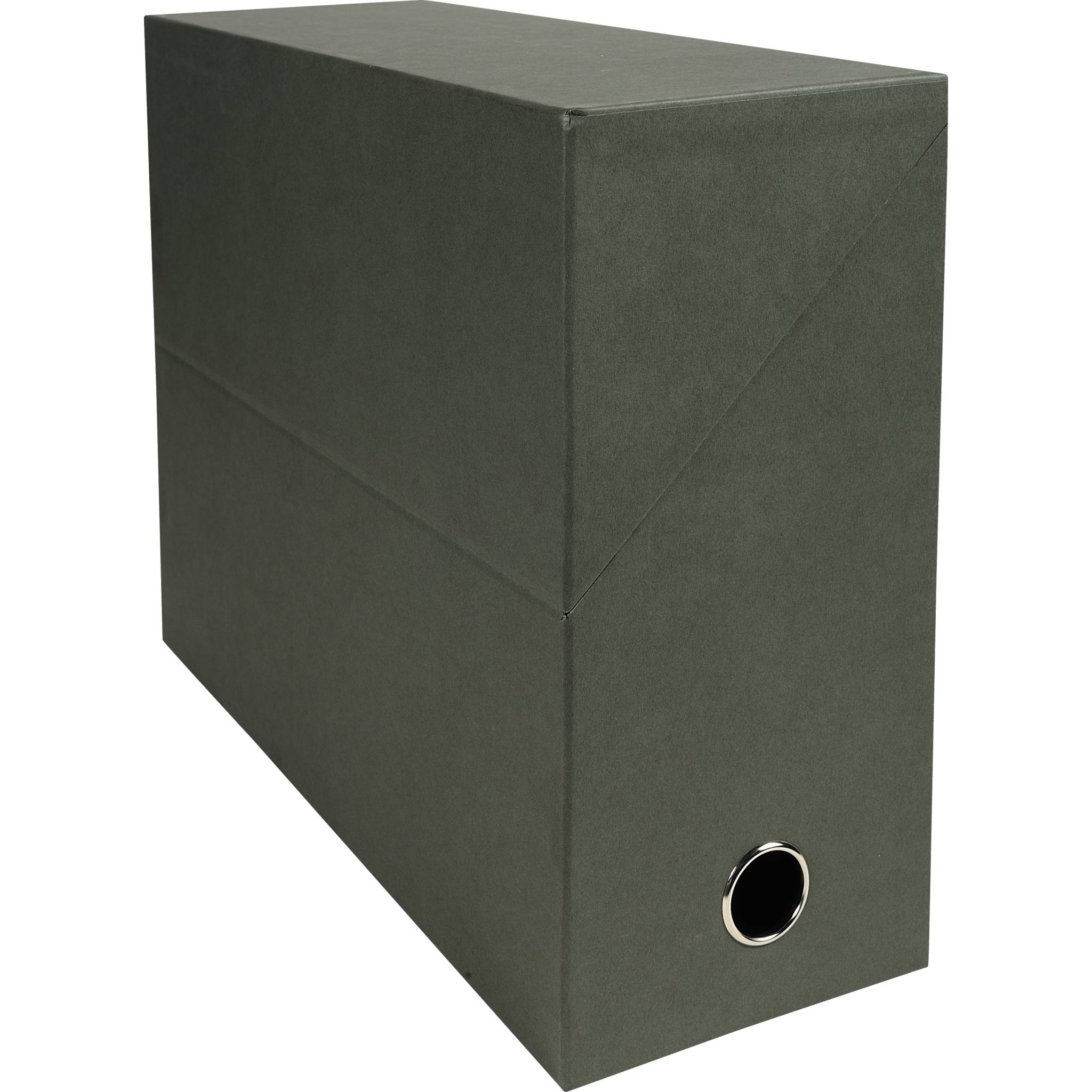 Exacompta 5x Transferbox ökonomisch Rücken 120 mm 25 5x34x5 cm Dunkelgrün 83143E