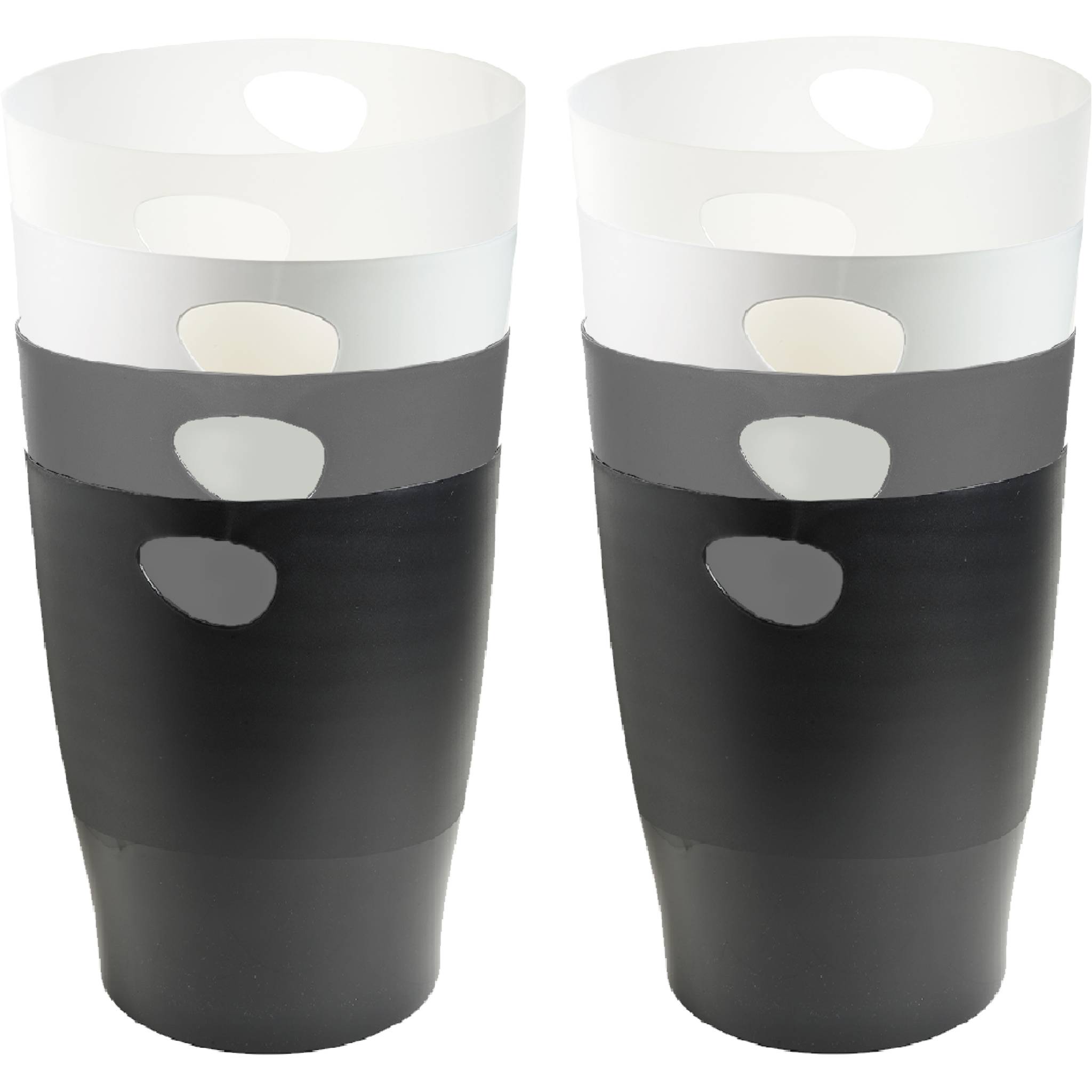 Exacompta 8x Papierkorb ECOBIN, 15 Liter, Office - Farben sortiert - 45398D