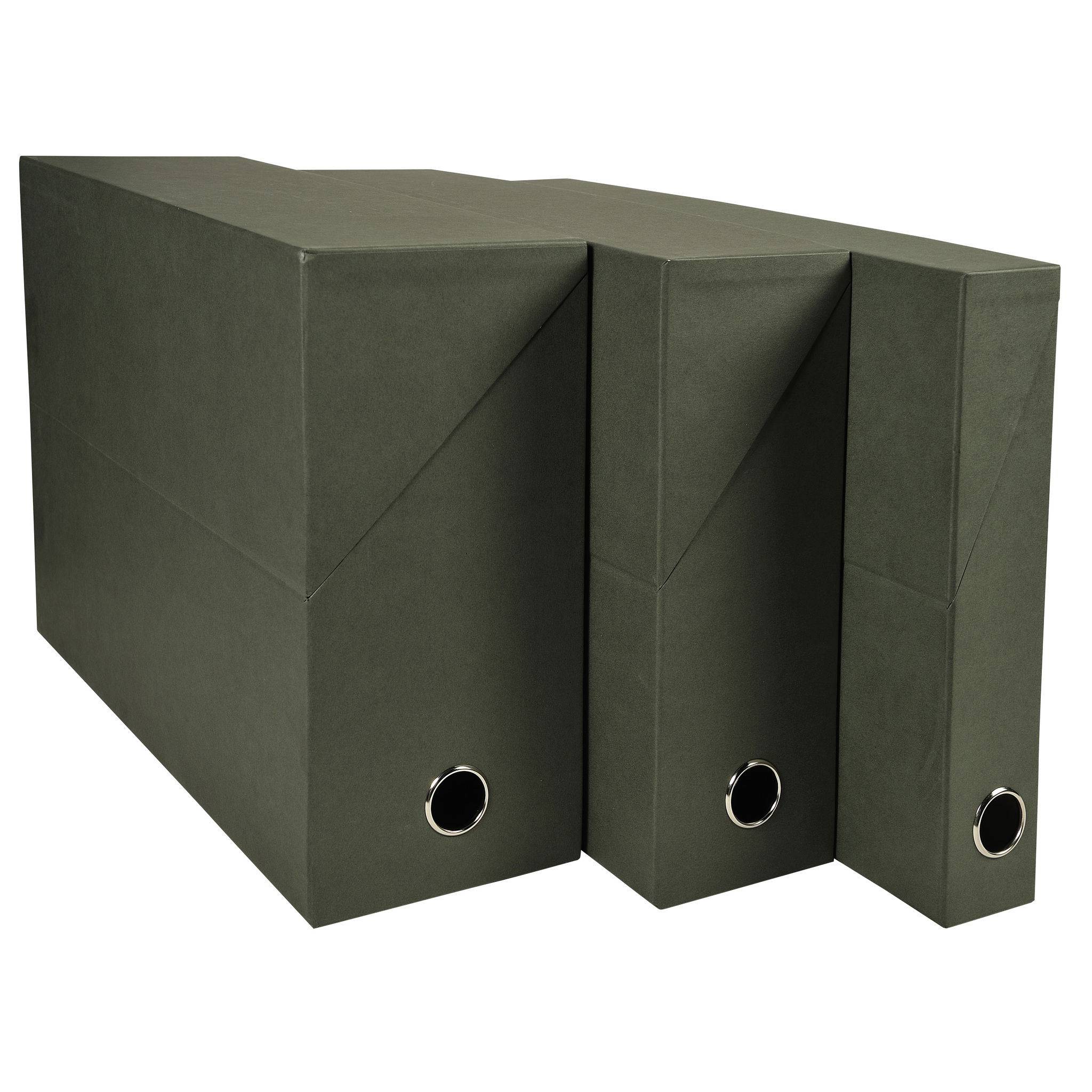 Exacompta 5x Transferbox ökonomisch Rücken 50 mm 25 5x34x5 cm Dunkelgrün 83123E