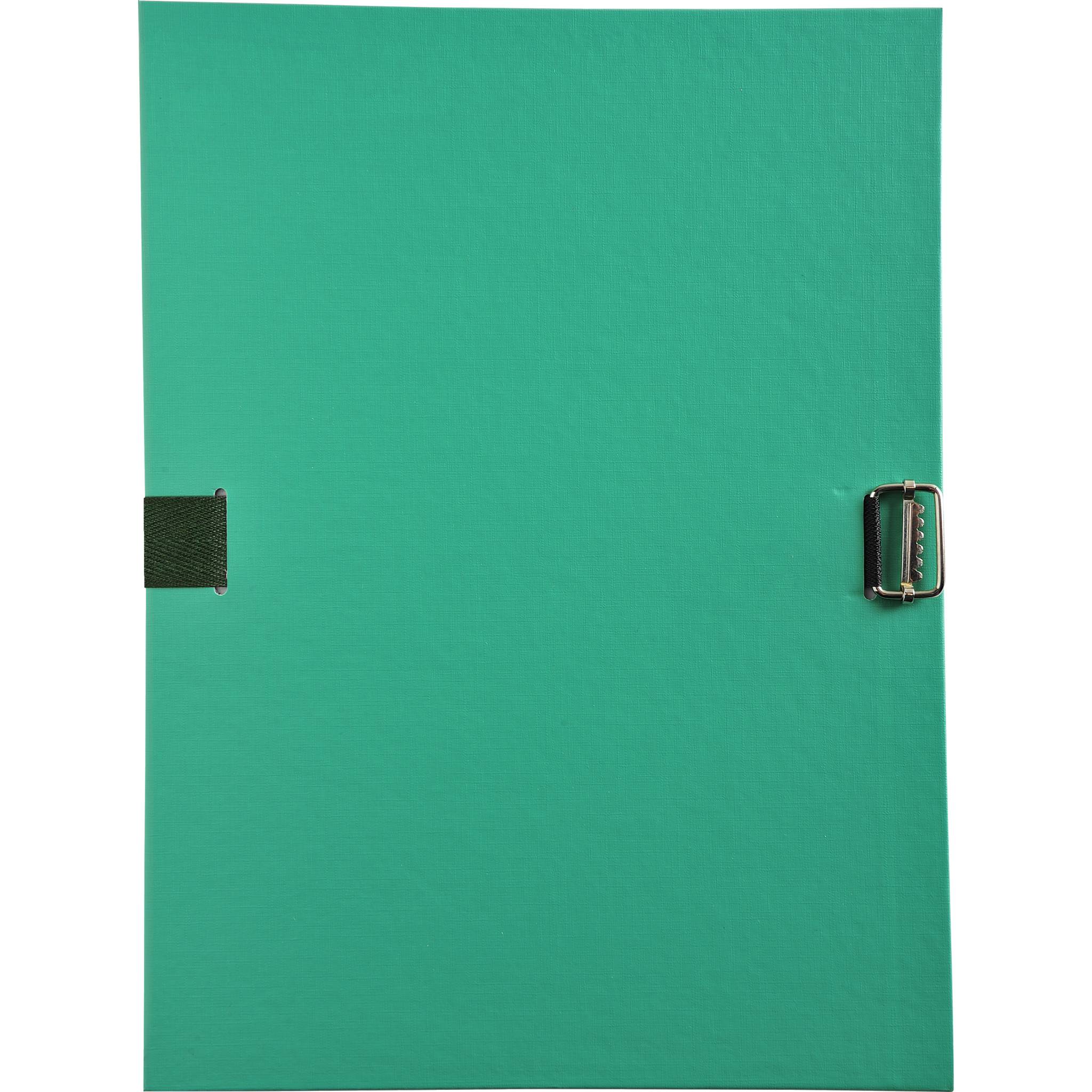 Exacompta 10x Verstärkter Deckel PP Klappe am Rand, Grün, 30103H