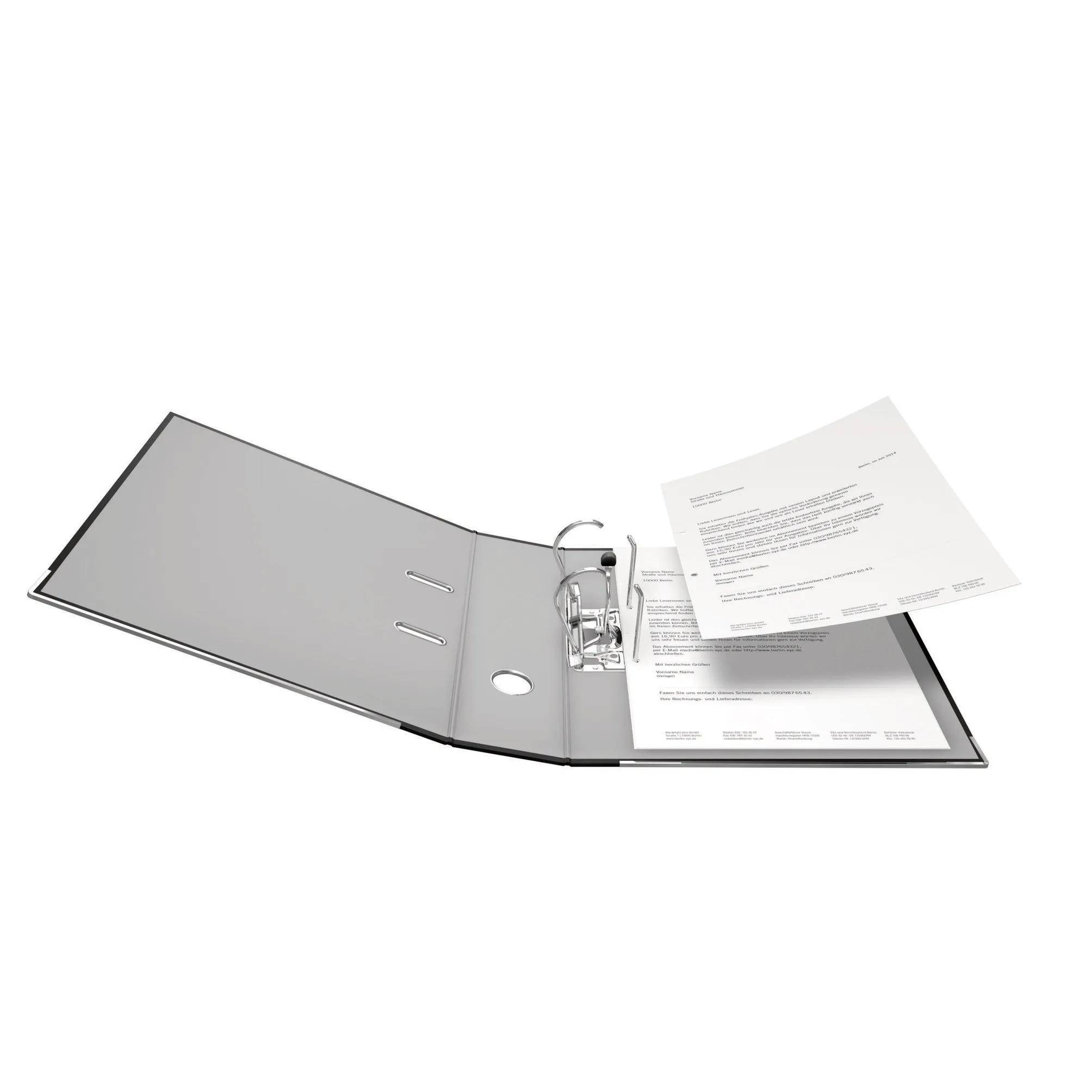 Falken 20x PP-Color-Ordner A4, Rücken 80mm, + Einsteckschild, Schwarz, 09984089F