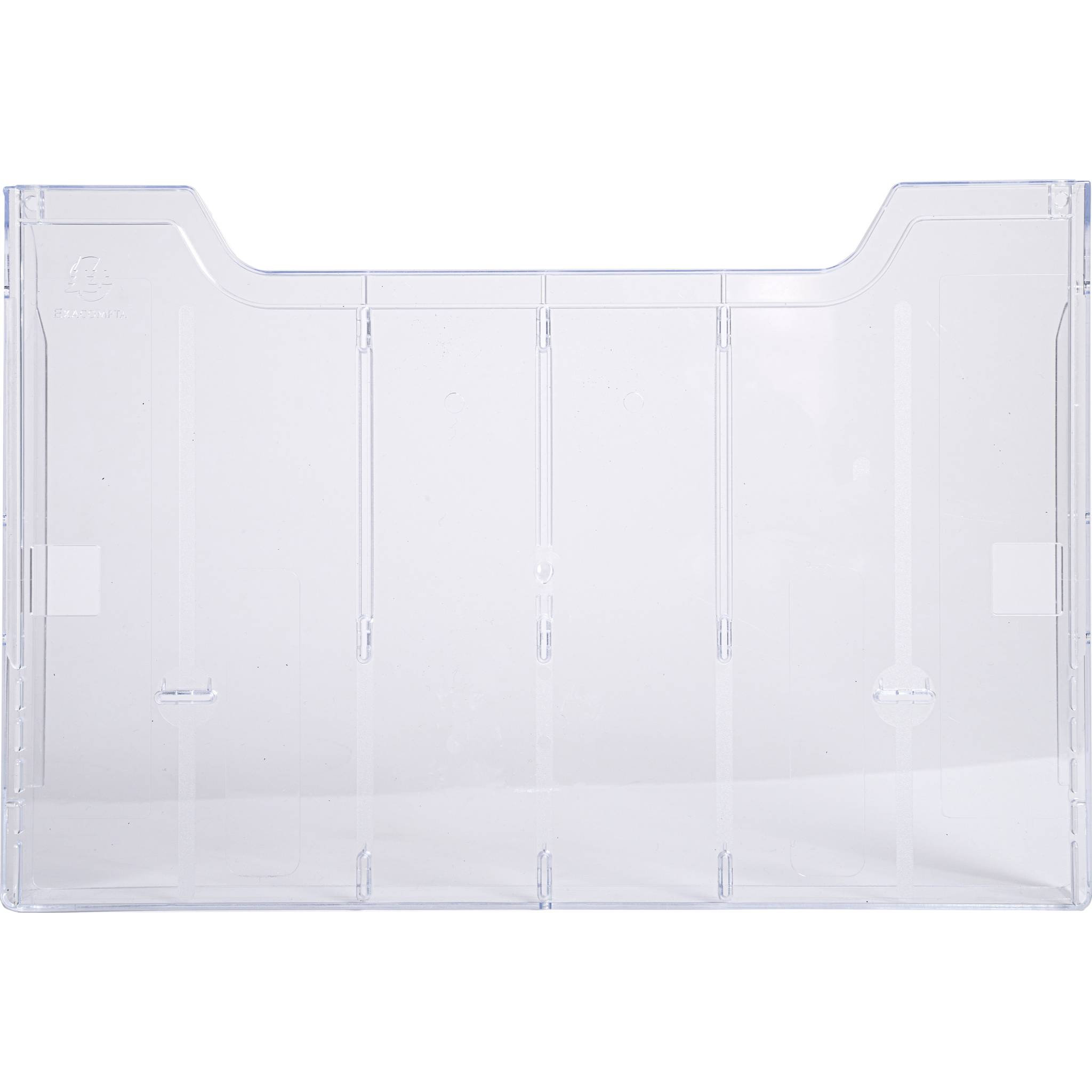 Exacompta 10x Einzelelement A4 für Prospekthalter horizontal Kristall 63858D