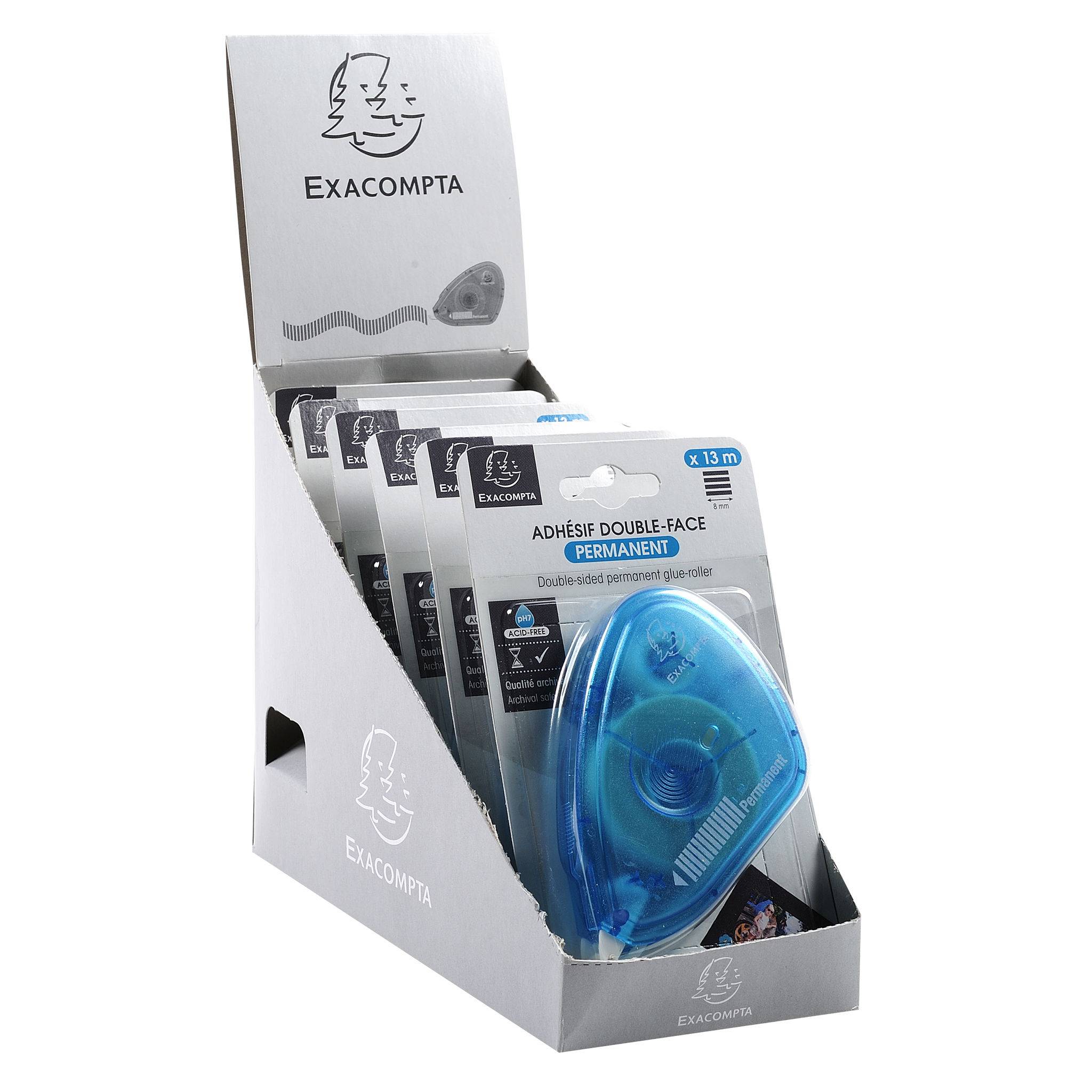 Exacompta 6x Klebebandroller doppelseitiges 13m Türkis 12996E