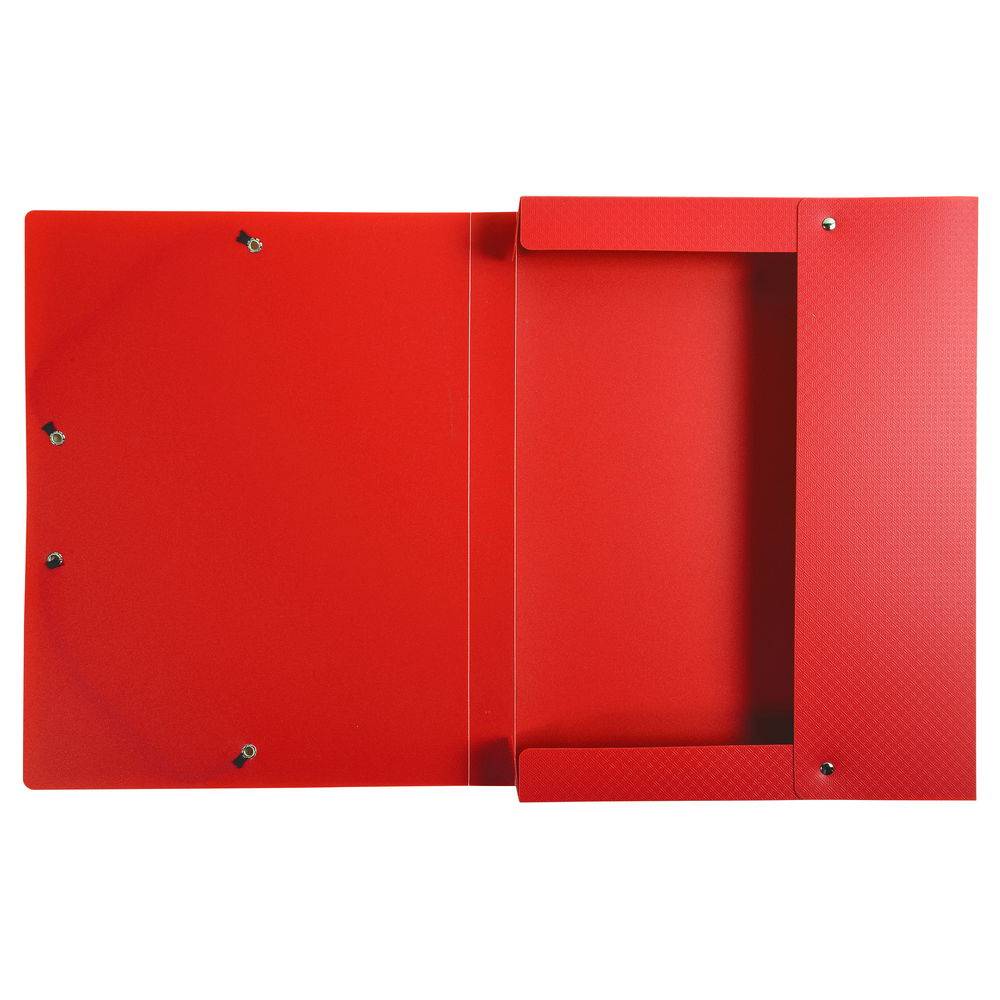 Exacompta 8x Archivbox PP 700µ blickdicht, Rücken 25mm, A4, Rot, 59685E