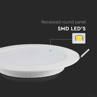 V-TAC LED-Einbauleuchte VT-61006, EEK: E, 6 W, 660 lm, 3000 K, 5 Stück V-TAC LED-Einbauleuchte VT-61006, EEK: E, 6 W, 660 lm, 3000 K, 5 Stück