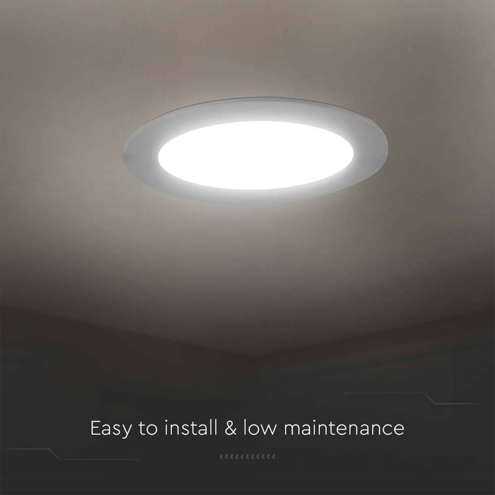 V-TAC LED-Einbauleuchte VT-61018, EEK: F, 18 W, 1850 lm, 3000 K, 10 Stück