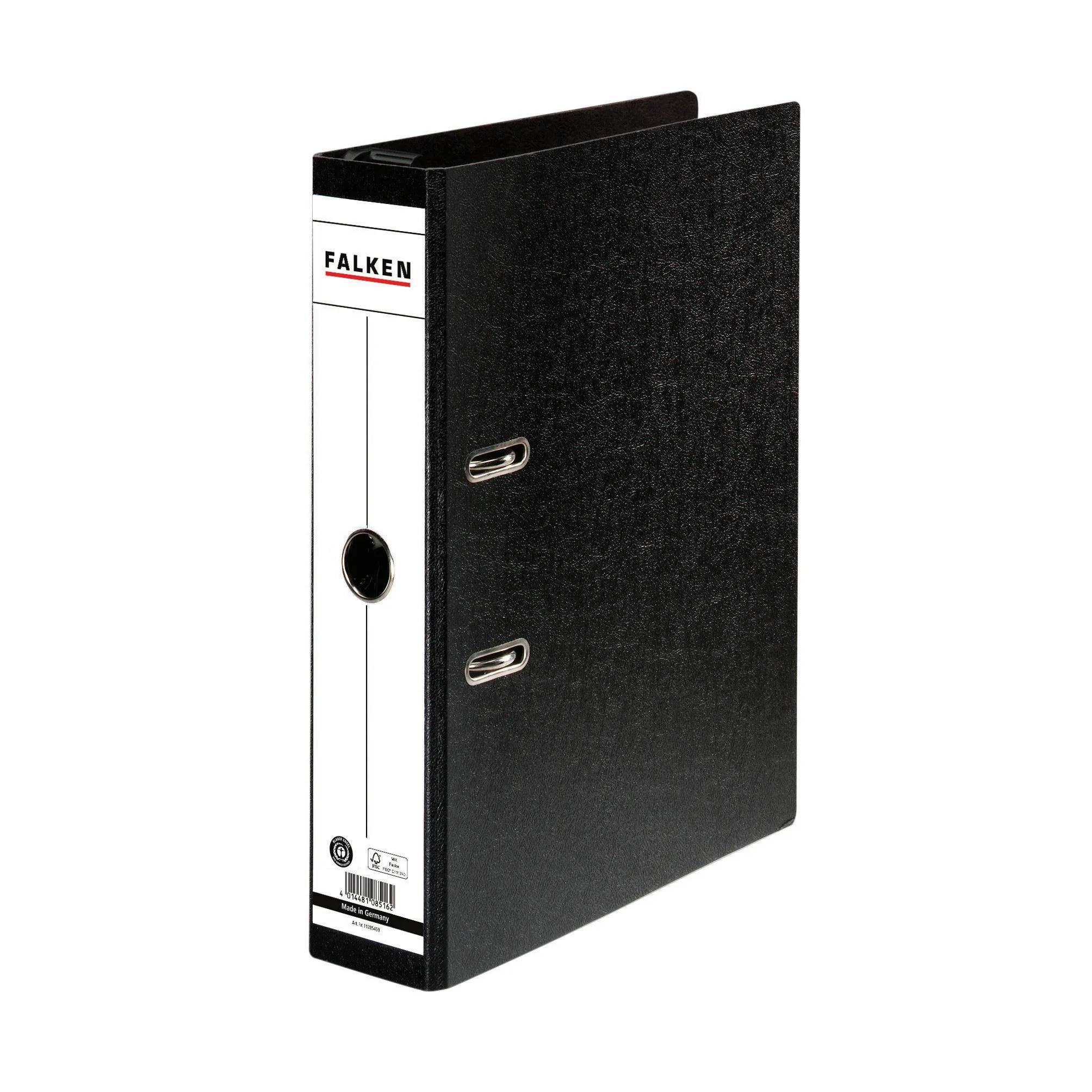 Falken 20x Hängeordner A4 Hartpappe, Rücken 70mm - Schwarz - 11285459F