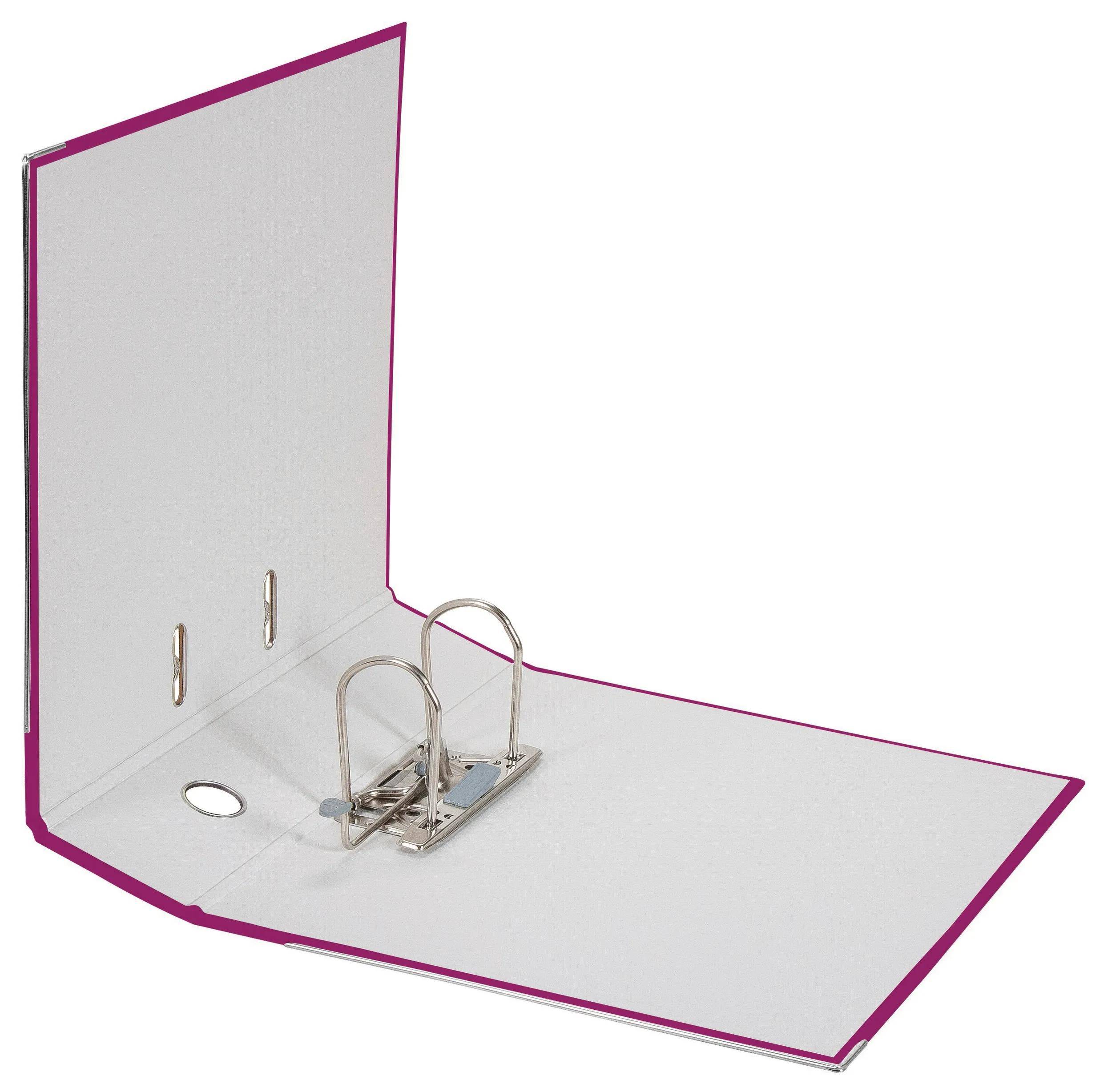 Falken 20x PP-Color-Ordner A4 Rücken 80mm + Einsteckschild Brombeere 23001048F