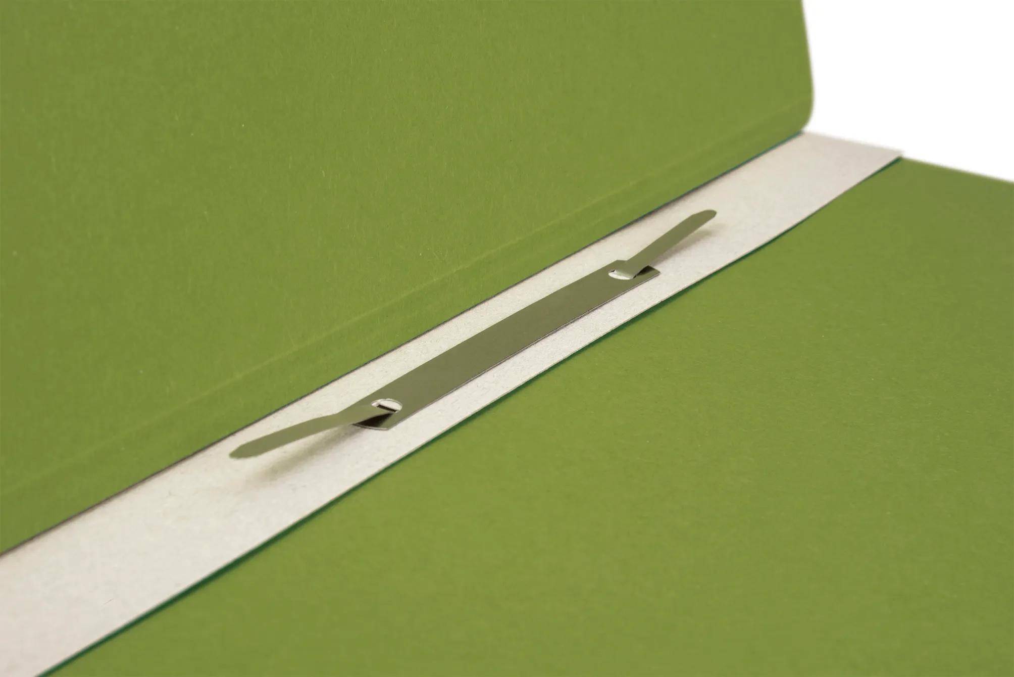 Falken 50x Ösenhefter A4 RC-Krt. 1/2 Vorderd., kaufm. Heftung, Grün, 80000490F