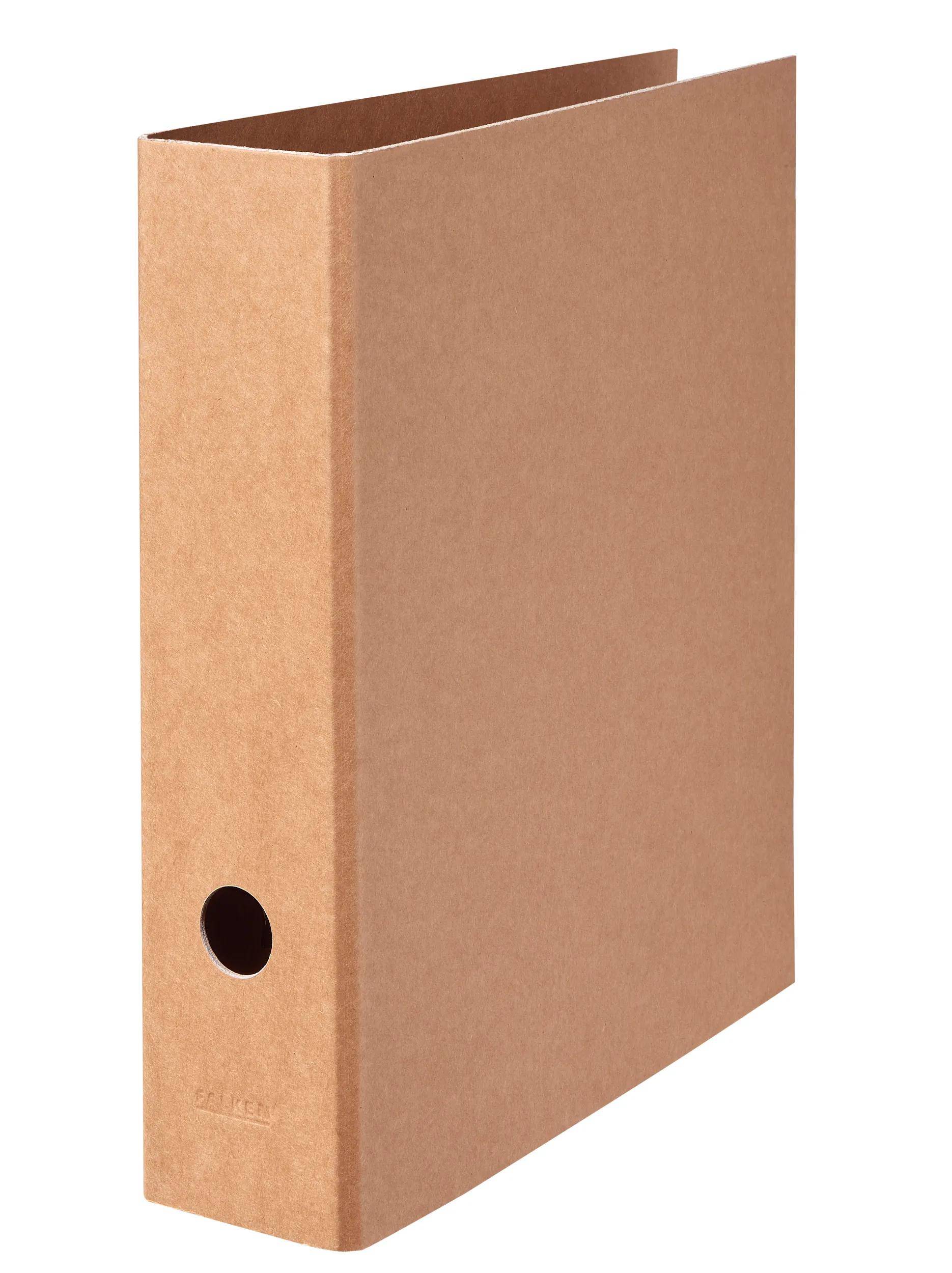 Falken 10x Vegan Ordner PURE Nature A4, ohne Kantenschutz - Braun - 15072660F