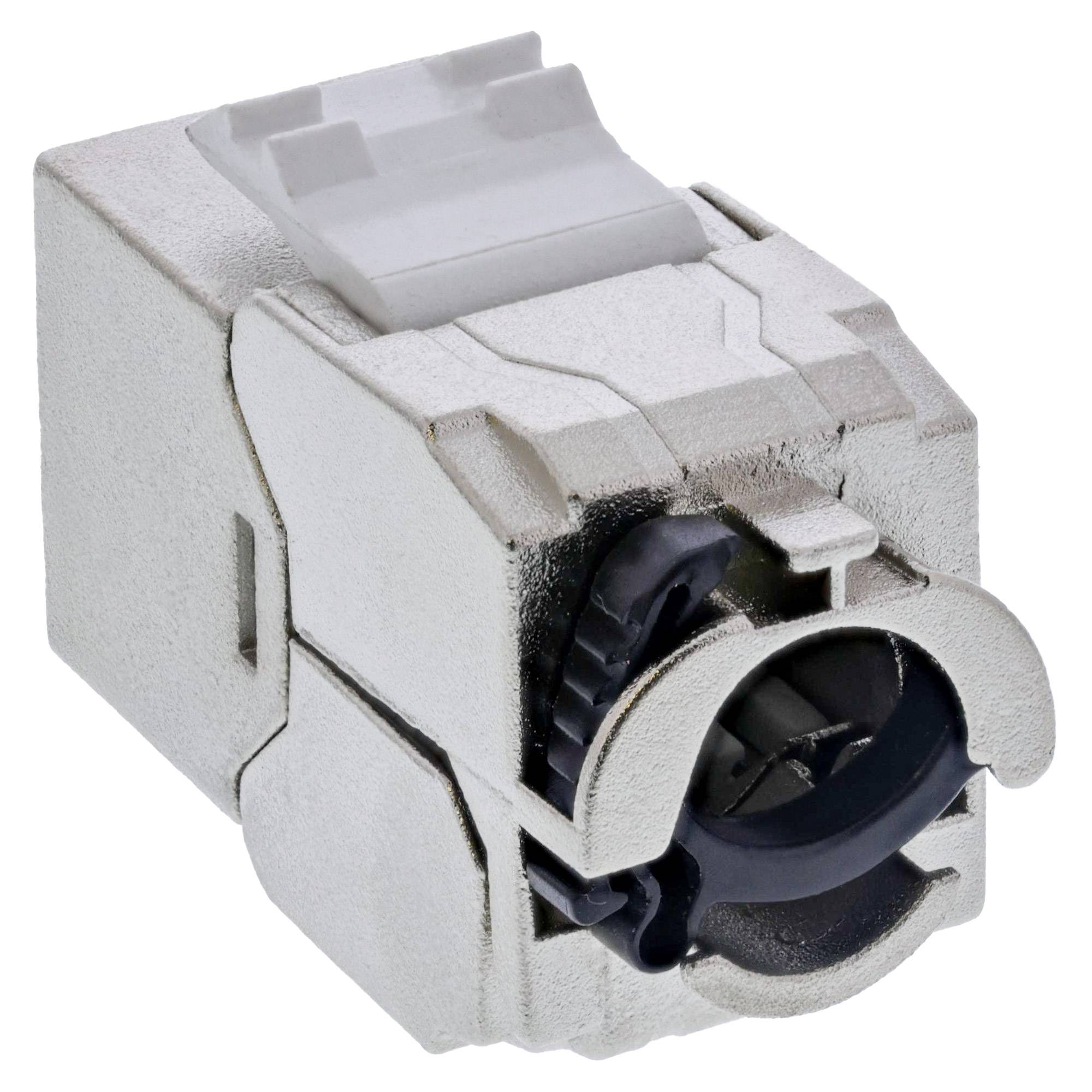 INLINE - 24er Bulk-Pack Keystone RJ45 Buchse Slim - SNAP-In - Cat.6A - integr. Kab.