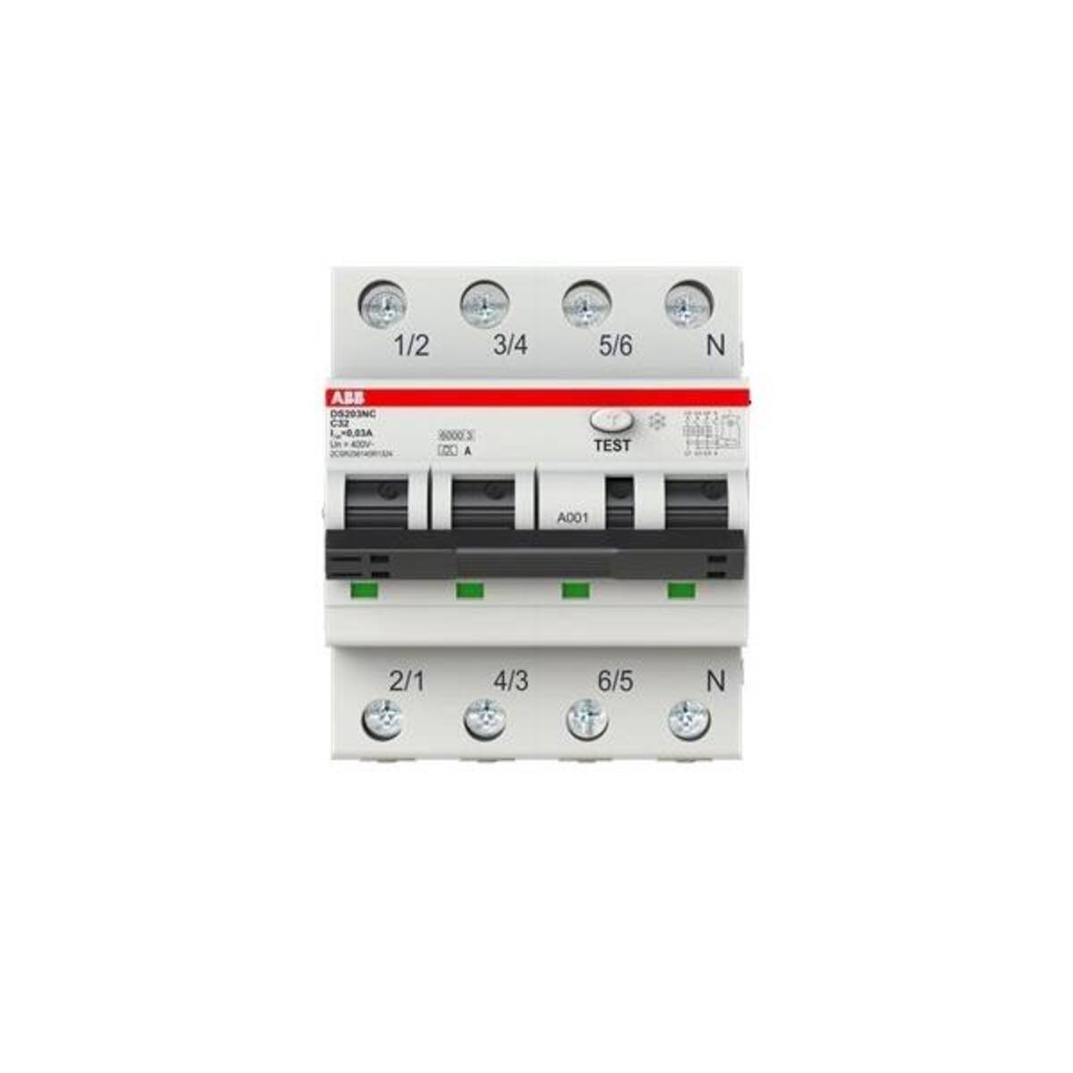 ABB Stotz S&J FI/LS-Schalter DS203NC C32 A30