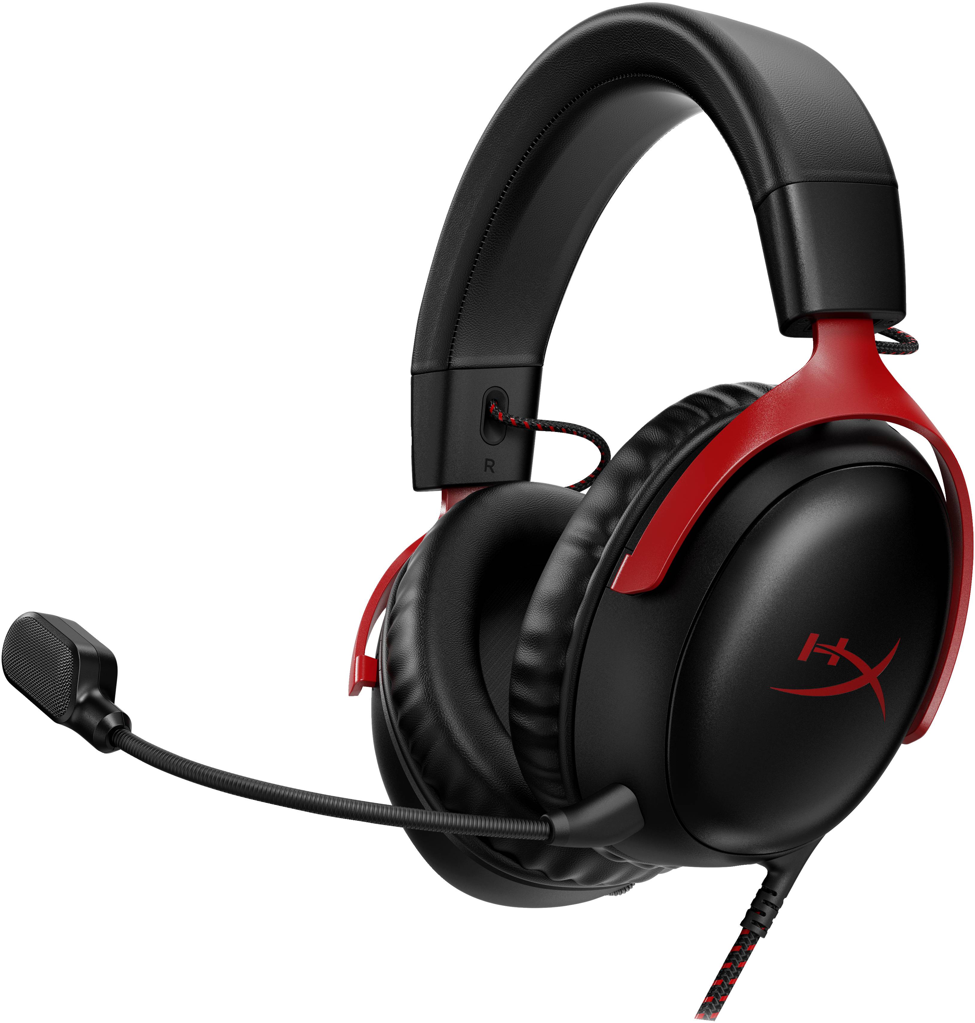 HyperX Cloud 3 Verkabelung Headset Schwarz Rot