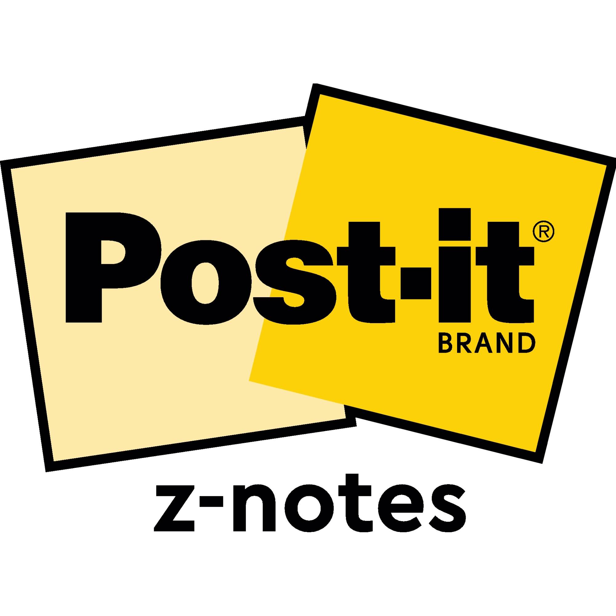 Post-it Haftnotiz Z-Notes 76x76mm 100Bl neon sort 6St