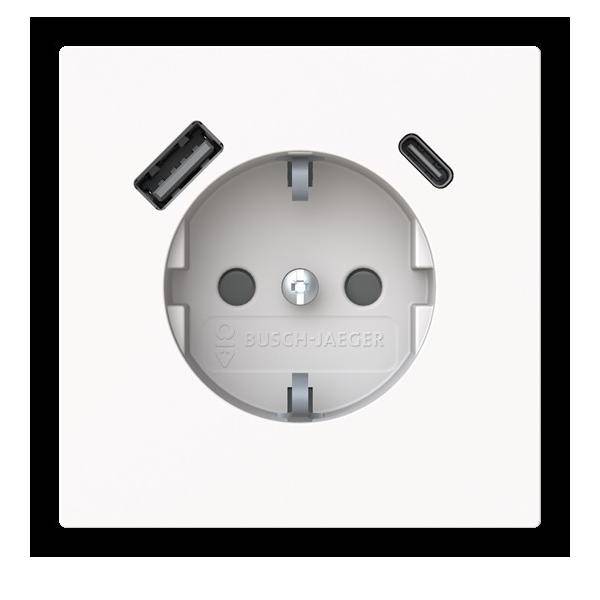Busch-Jaeger SCHUKO-/USB-A+C Steckdose 20 EUCB2USBAC-44M