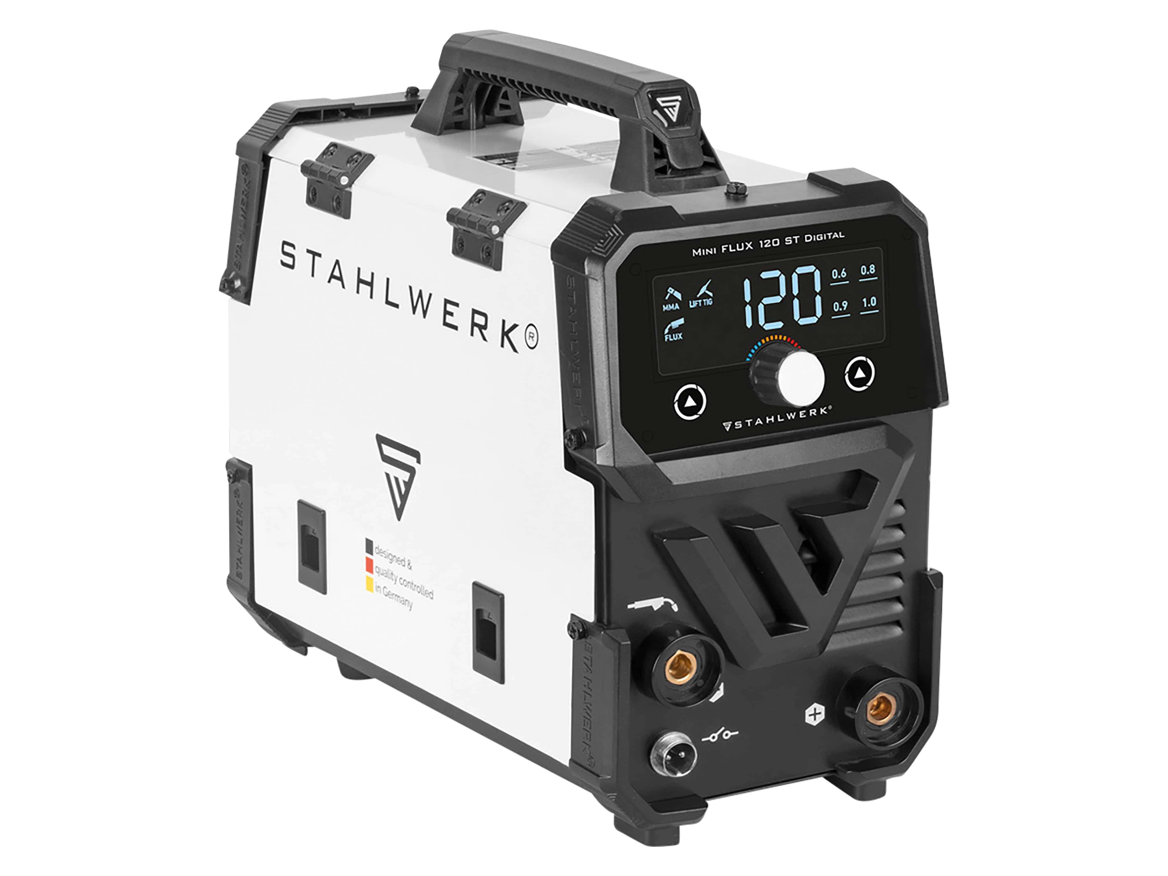 Tragbare Schweißmaschine mit digitaler Anzeige, die 