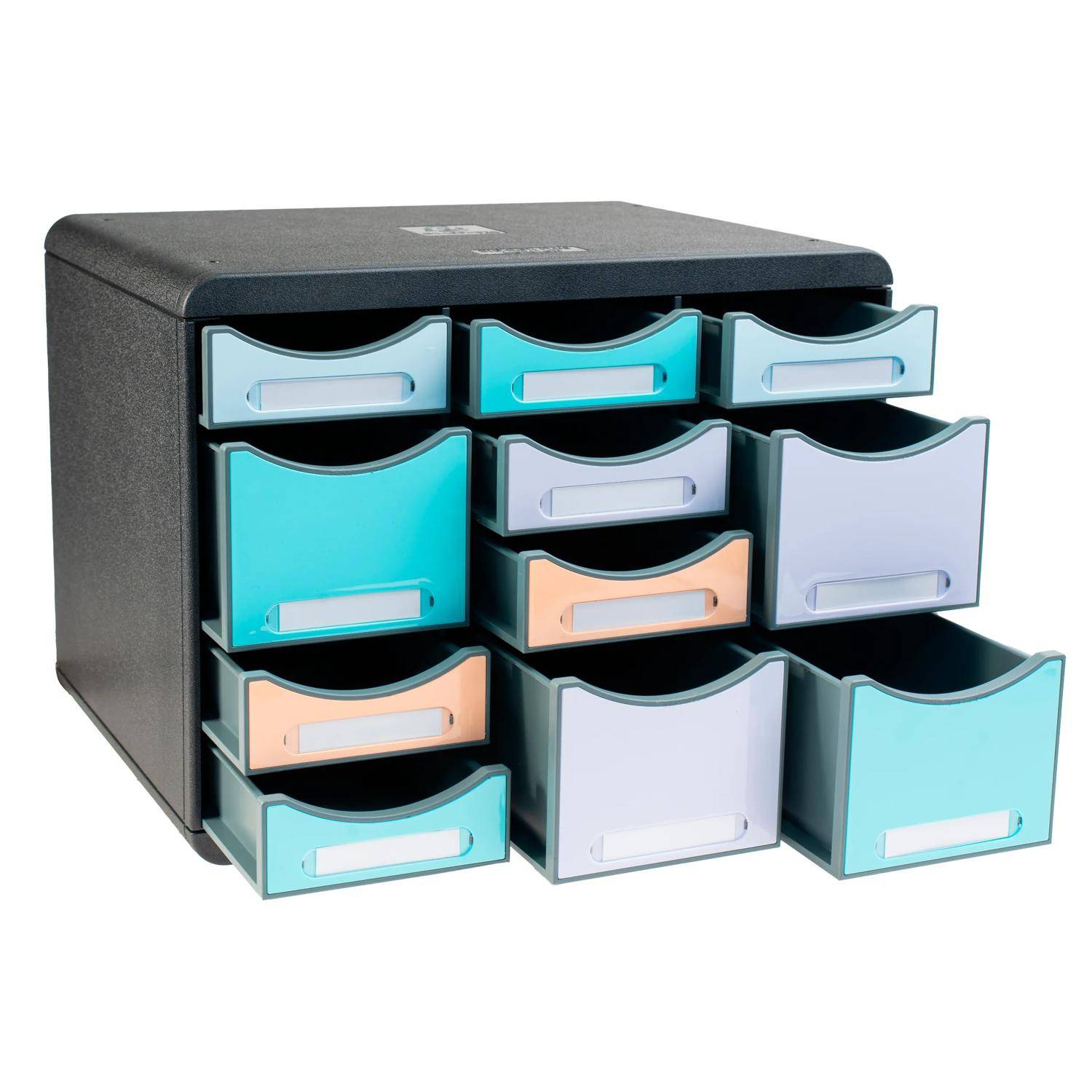 Exacompta Schubladenbox STORE BOX MULTI 11 offene Schubladen Aquarel 3132796D