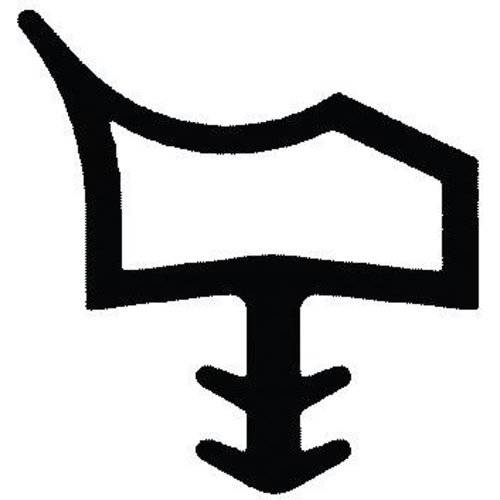 Zimmertürdichtung L3002Schwarz