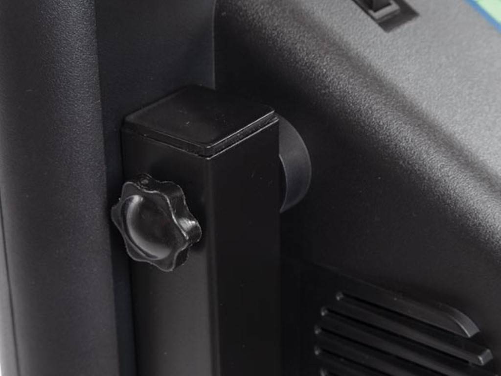 Perel Stativ für Anzeigetafel WC201, 108 x 18,5 cm, mit Rollen, Schwarz