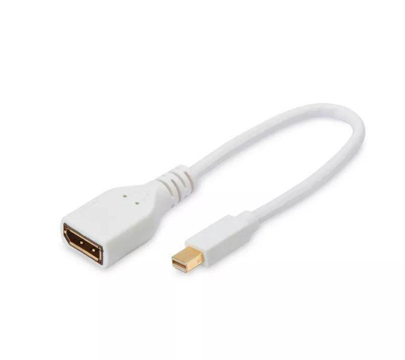Mini Displayport - DP M-F 15cm DP 1.2, Weiß