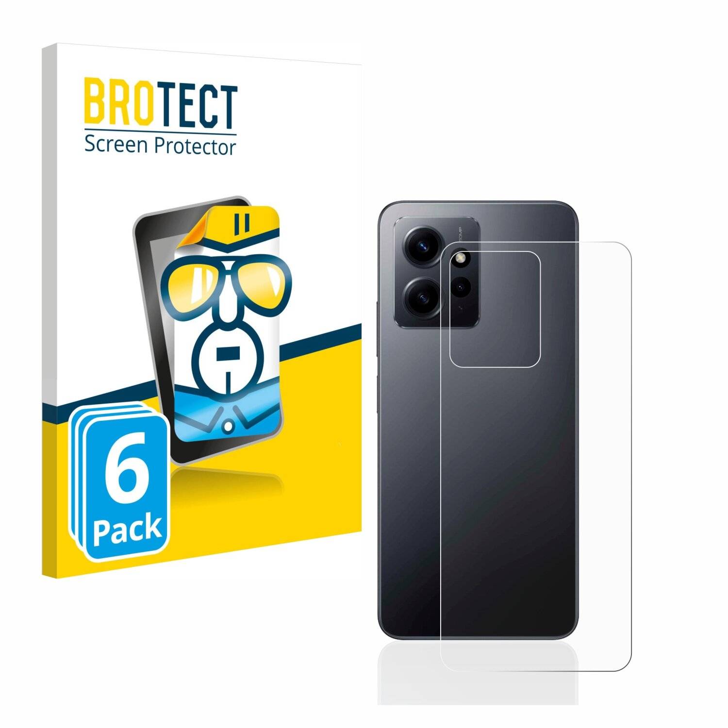 6x BROTECT HD-Clear Displayschutzfolie für Xiaomi Redmi Note 12 4G