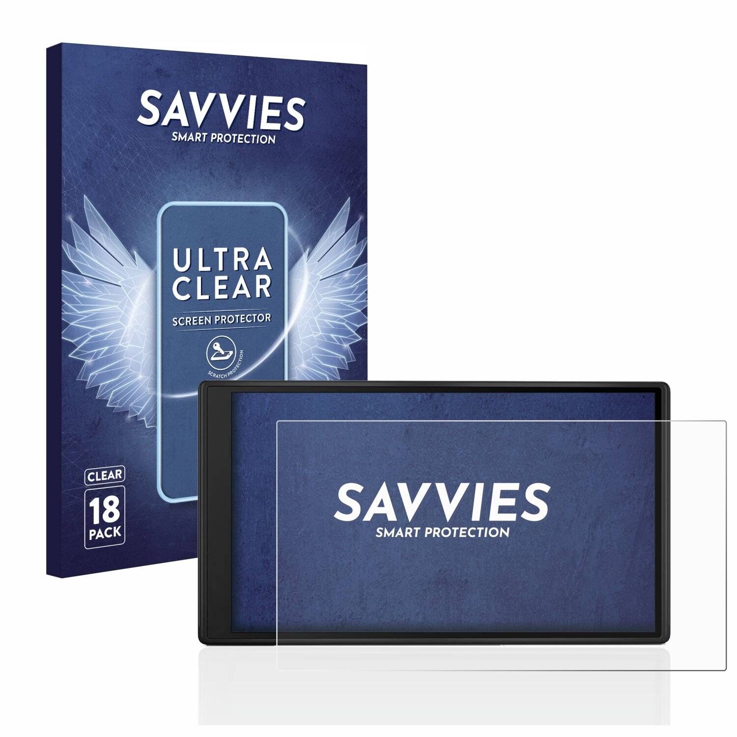 18x Savvies SU75 Displayschutzfolie für Garmin Drive