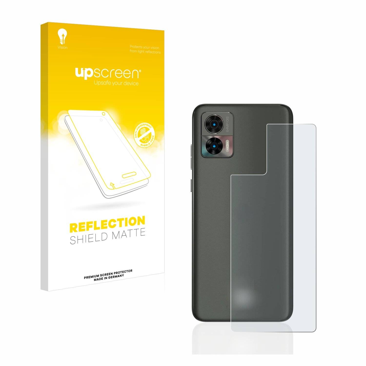upscreen Reflection Shield Matte Premium Displayschutzfolie für Motorola Edge 30 Neo