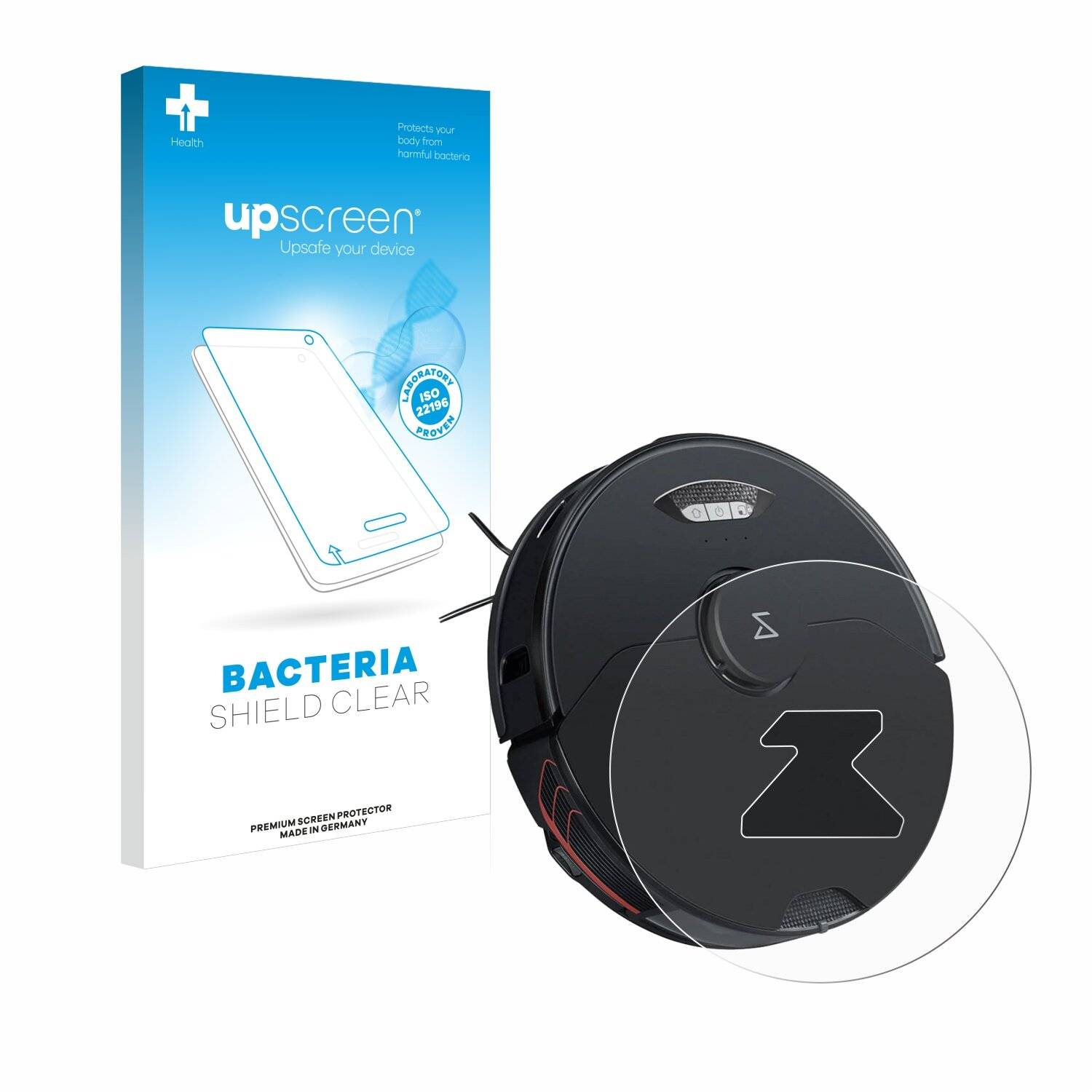 upscreen Bacteria Shield Clear Premium Antibakterielle Displayschutzfolie für Roborock S7