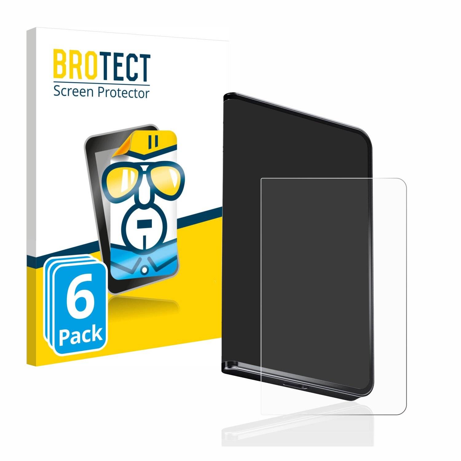 6x BROTECT HD-Clear Displayschutzfolie für Ledger Stax crypto