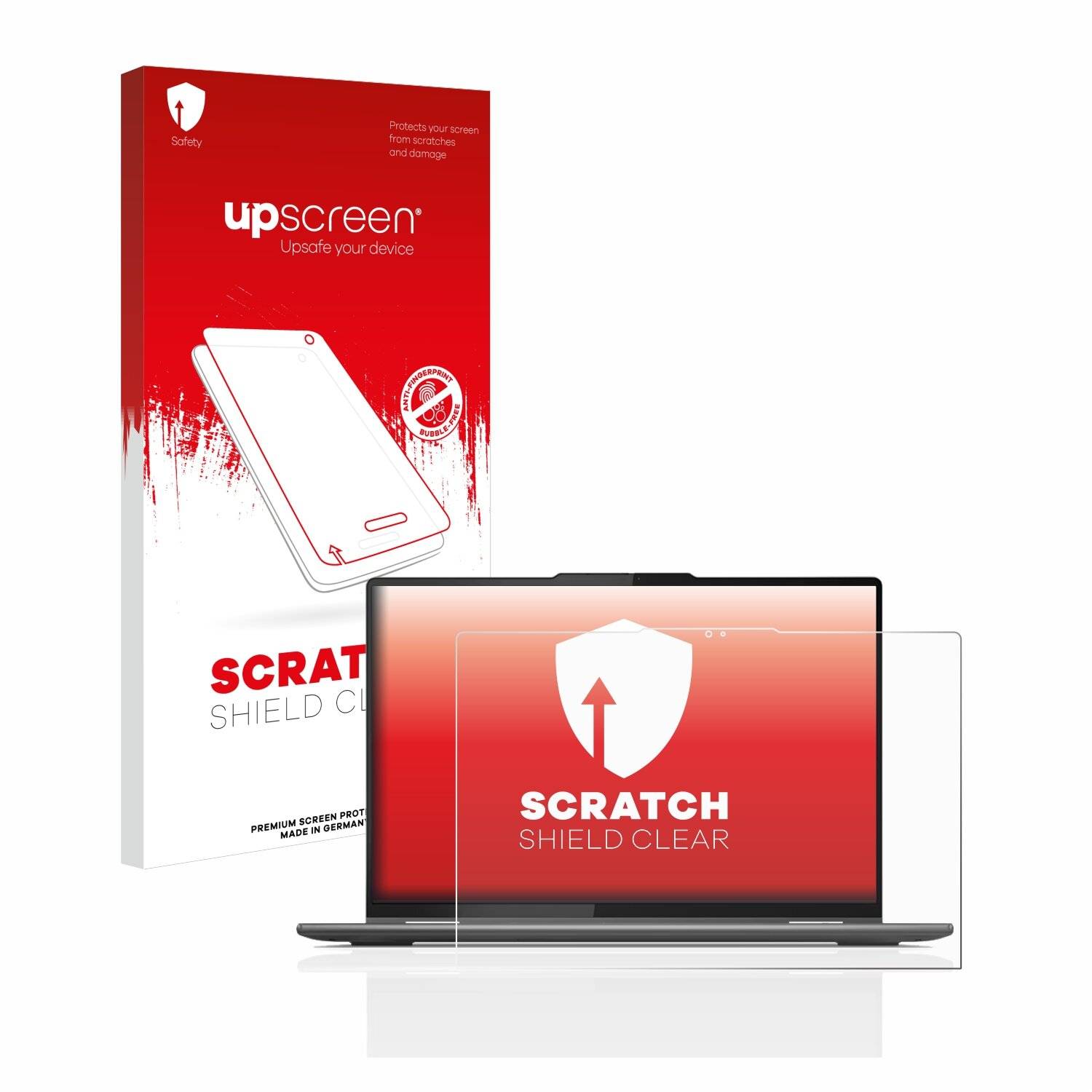 upscreen Scratch Shield Clear Premium Displayschutzfolie für Lenovo Yoga 7i Gen 8