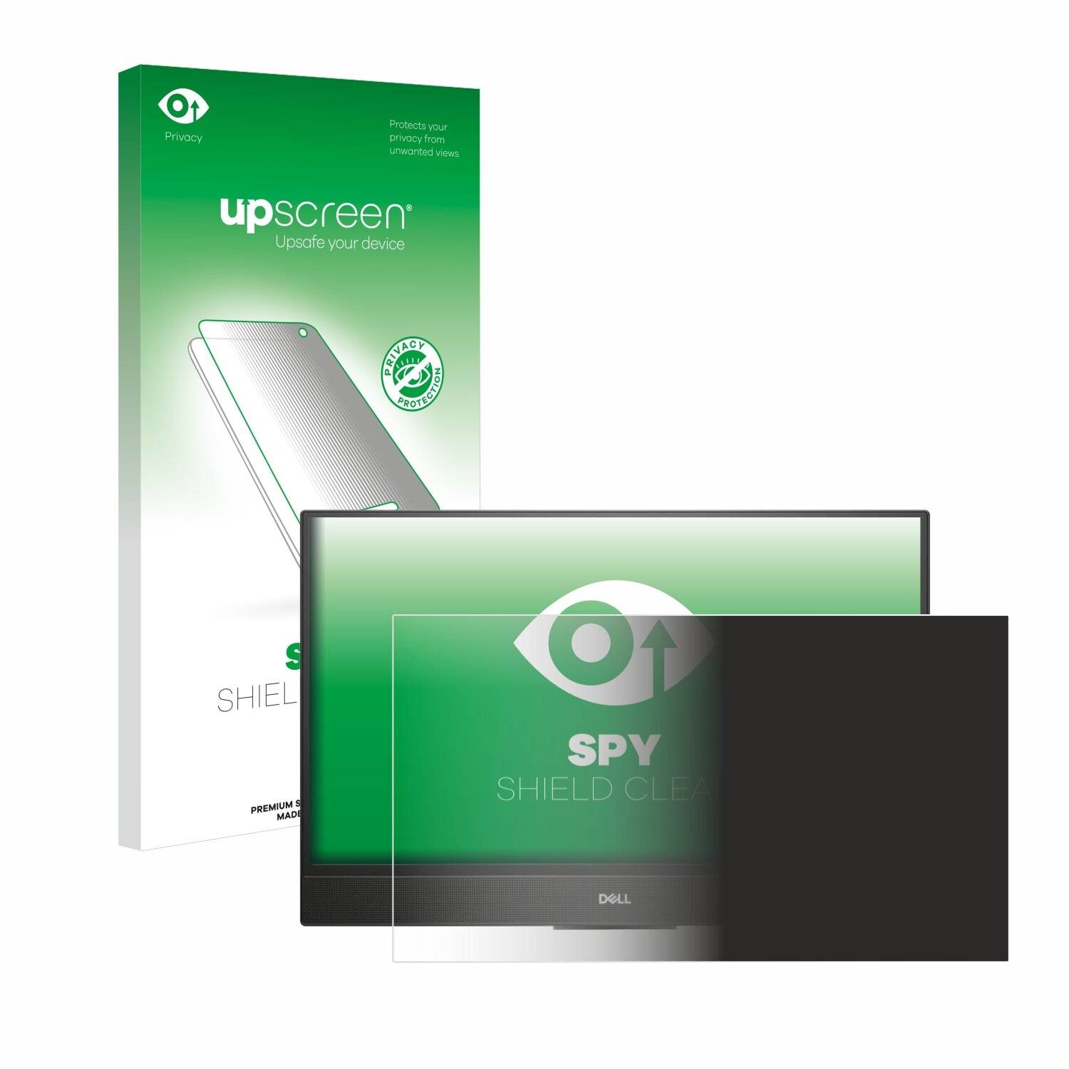 upscreen Spy Shield Clear Premium Blickschutzfolie für Dell OptiPlex 5480