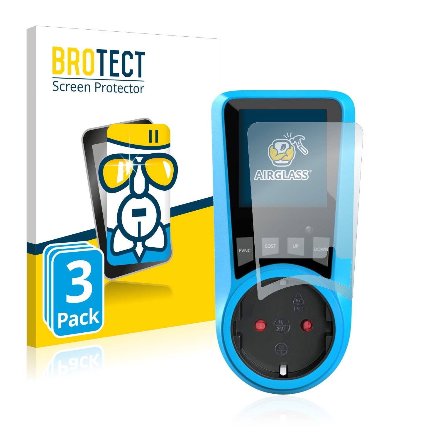 3x BROTECT AirGlass Schutzglas Folie für BMK